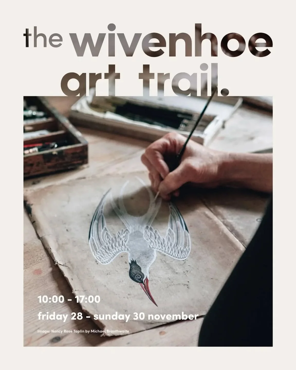I'm taking the baton from @maureen_hume_ceramics and @dantesceramics before her, as this year&rsquo;s &ldquo;hand of the Wivenhoe Art Trail.&rdquo; I hope that with the expert help of photographer @michael.branthwaite I've made a decent fist of it.

