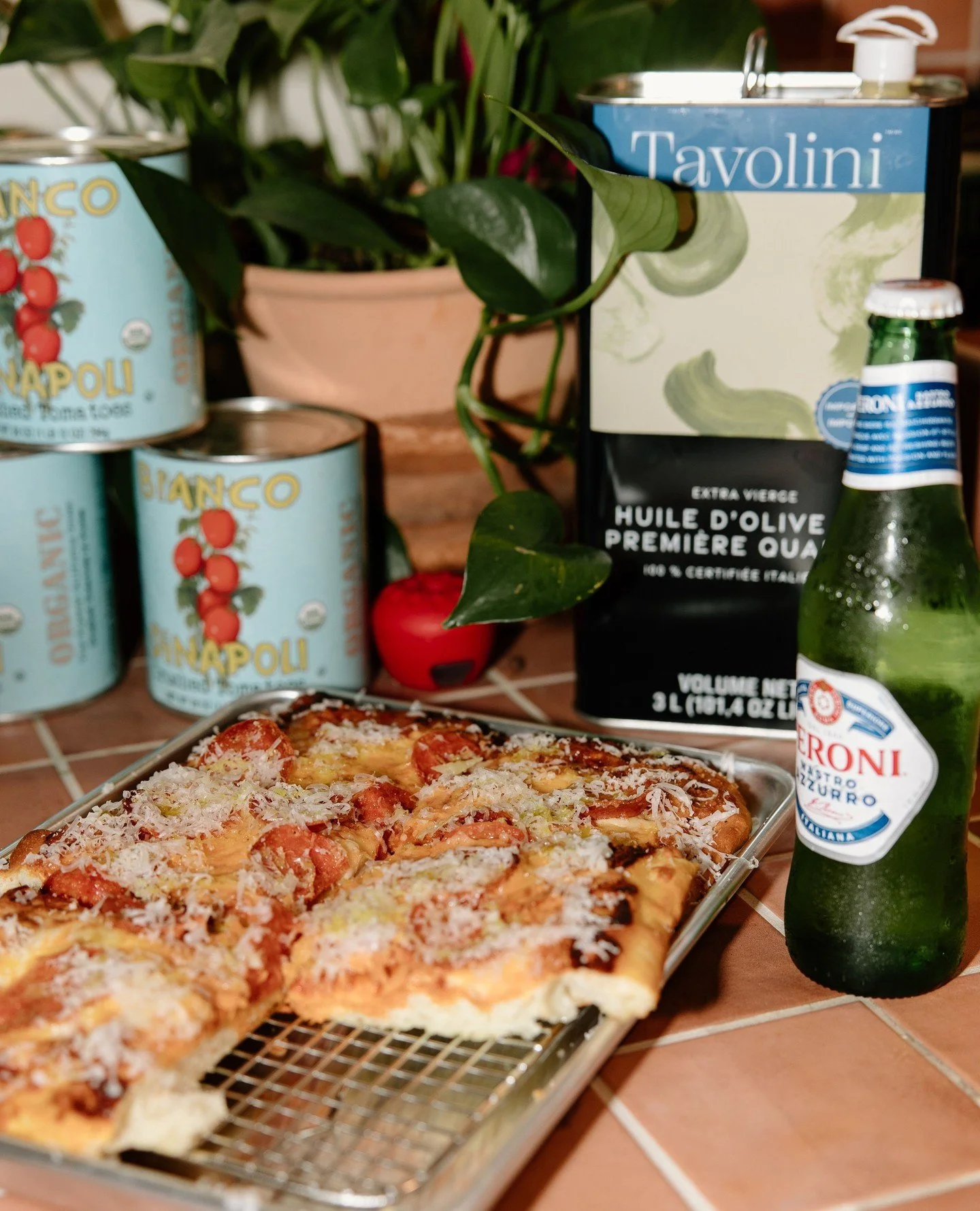 Just a pizza, a cold beer, and a few Italian pantry items judging your life choices. Don&rsquo;t worry... they approve. 🍕👀⁠
⁠
Dine in and stay awhile, or grab it to go and be the hero of your couch.