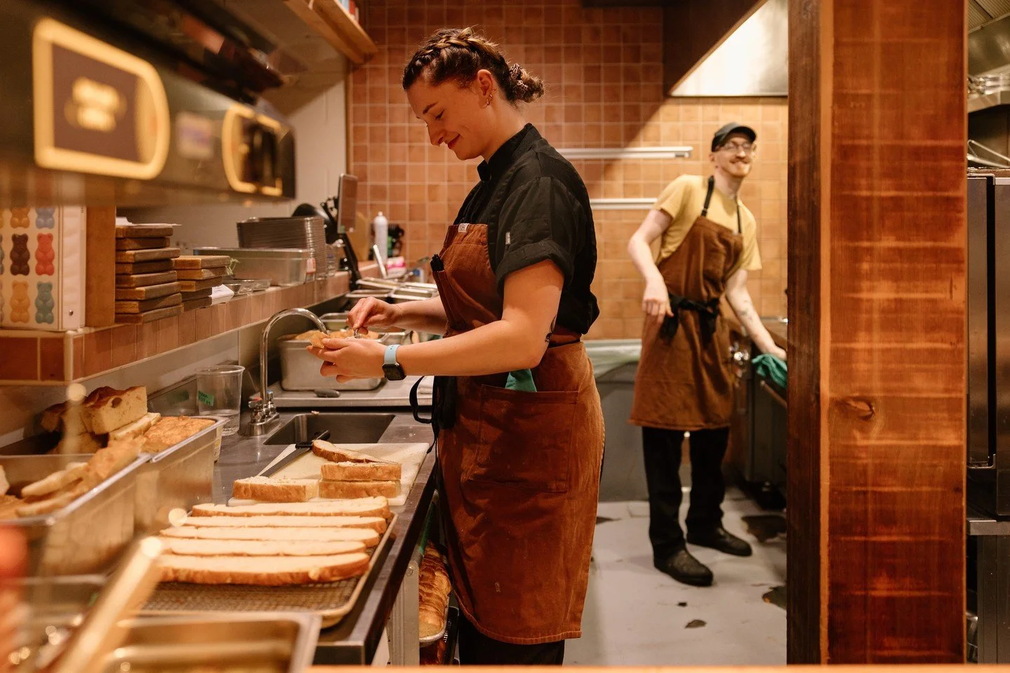 Behind the scenes, it&rsquo;s calm focus and familiar rhythms. Pasta tossed just right, sauces simmering low, the soft hum of something special coming to life. ⁠
⁠
The quiet magic before the table is set.