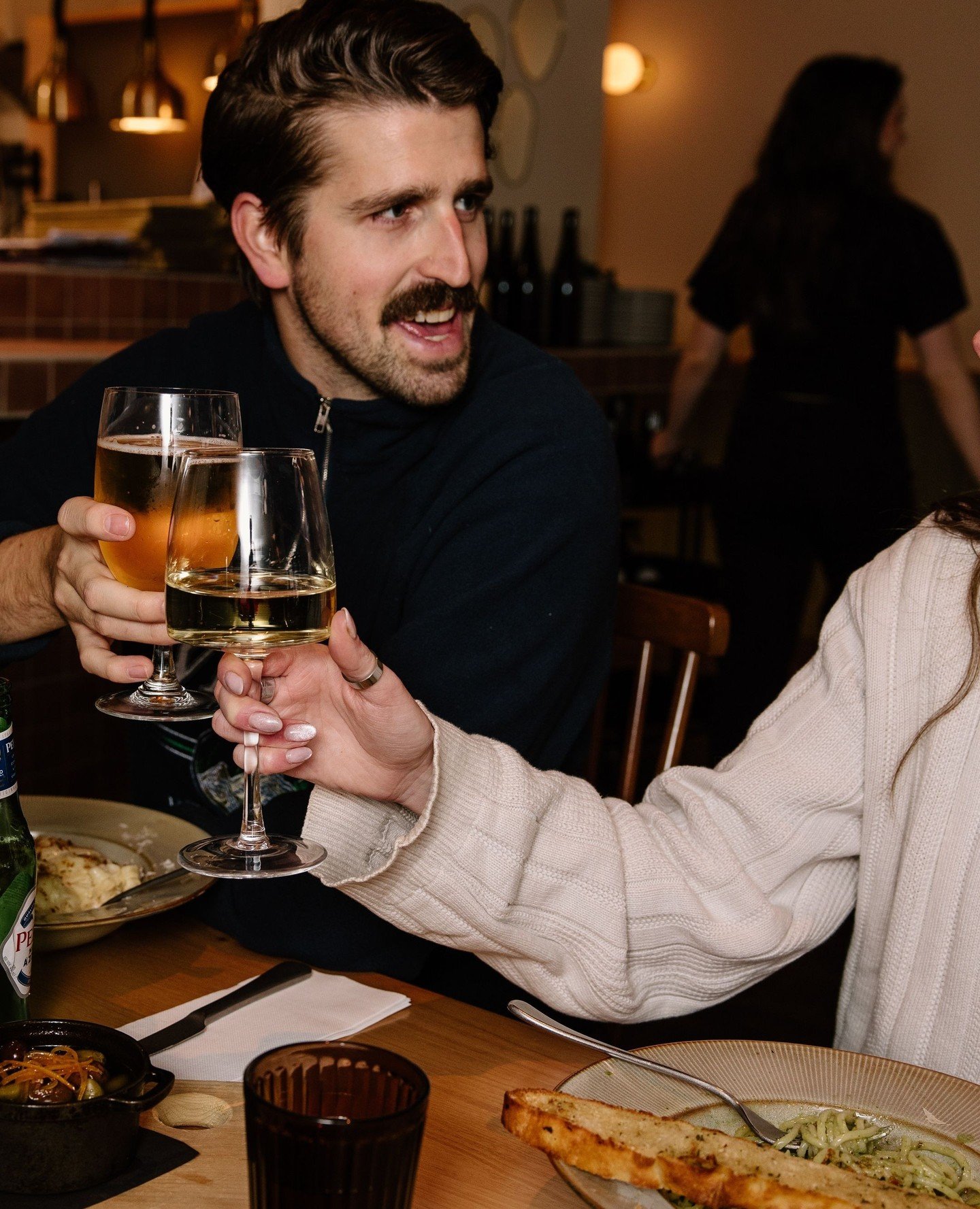 A toast to good friends and even better wine. Tuesdays just make it easier with $5 off all bottles, all night. Salute to that.