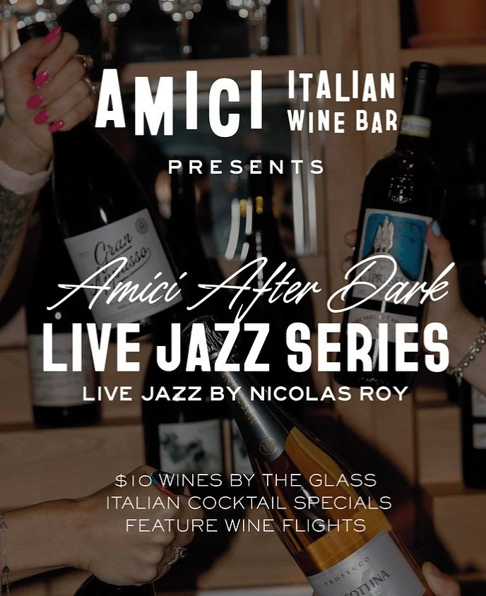 We are so pleased to welcome Nicolas Roy this Friday, March 20, for an evening of live jazz starting at 8 PM.⁠ The lights will be low and the energy will be just right. Get your tickets at our link in bio today and reserve your table online.⁠
⁠
Drink