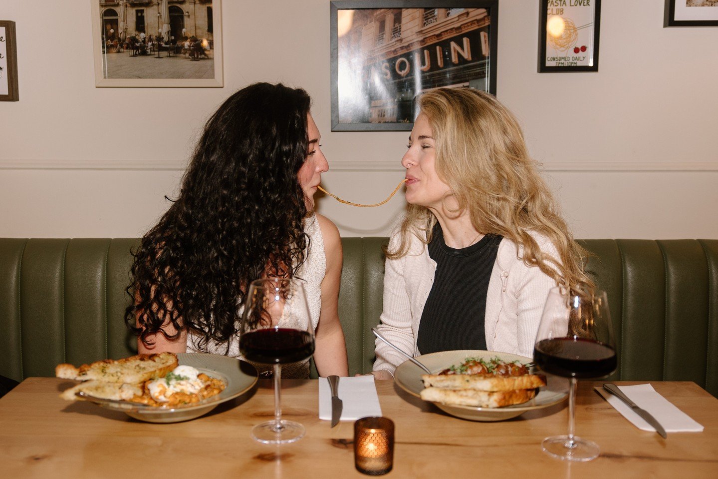 Our Wednesday Date Night is perfect for an easy evening with your favourite people. Order any entr&eacute;e and enjoy a complimentary glass of house wine on us.⁠
⁠
Catch up over creamy Carbonara, share a few stories, and let the evening unfold at you