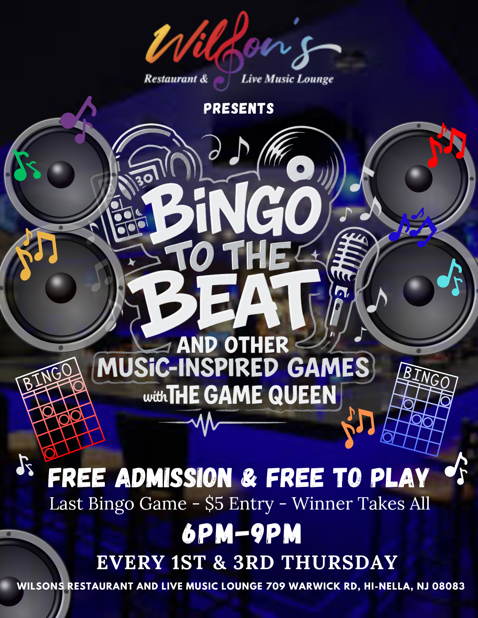 BINGO TO THE BEAT + OTHER MUSIC INSPIRED GAMES