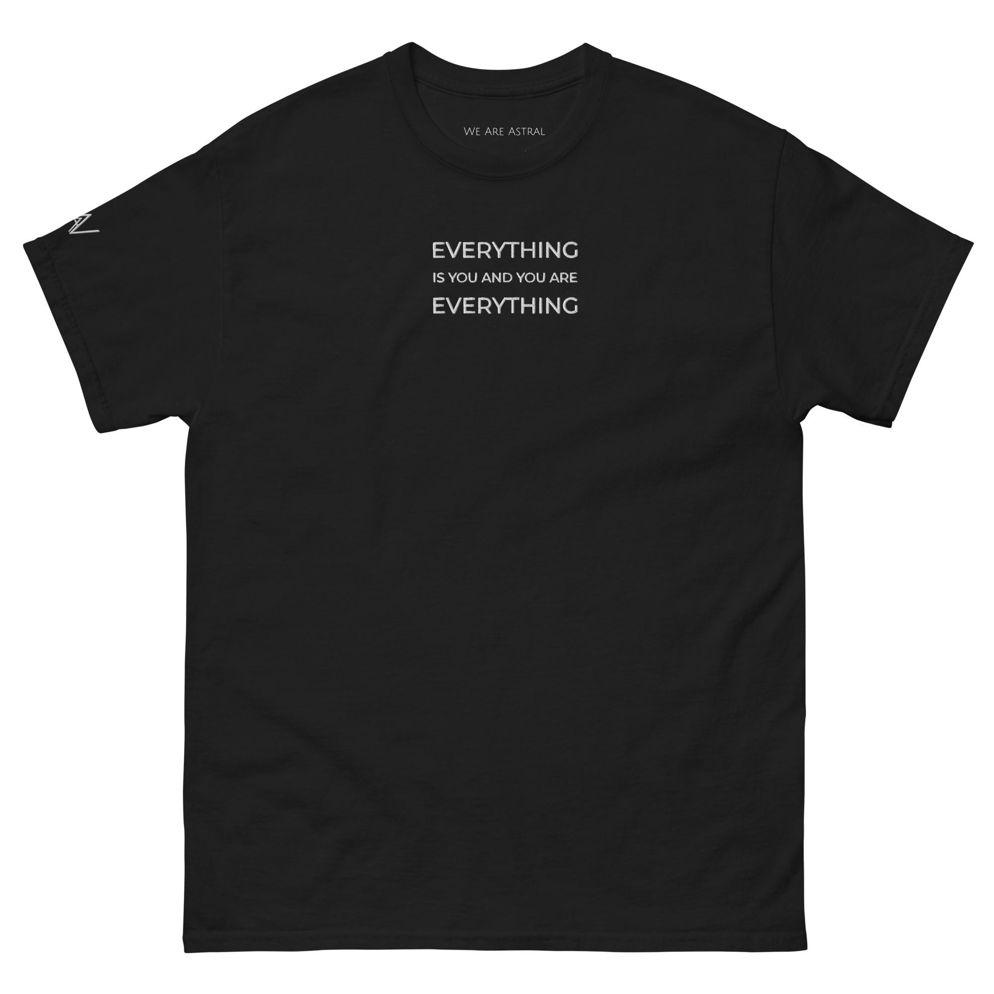 unisex-classic-tee-black-front-we-are-astral.png
