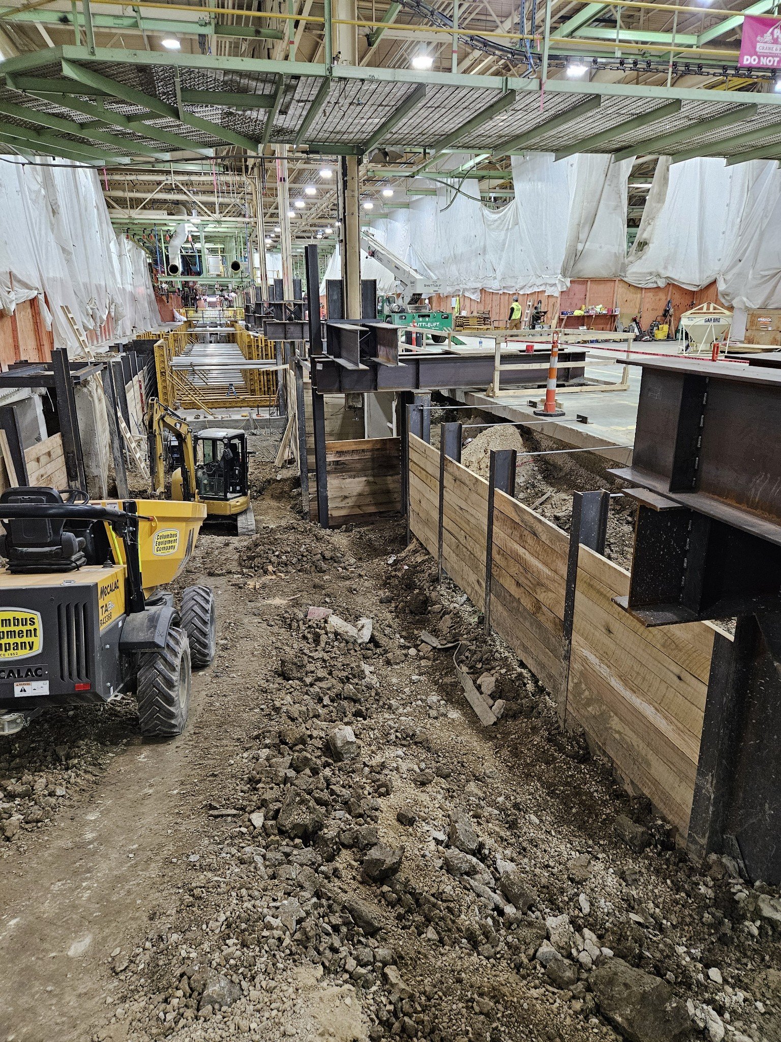 Retaining Wall Earth Retention Structure and Underpinning