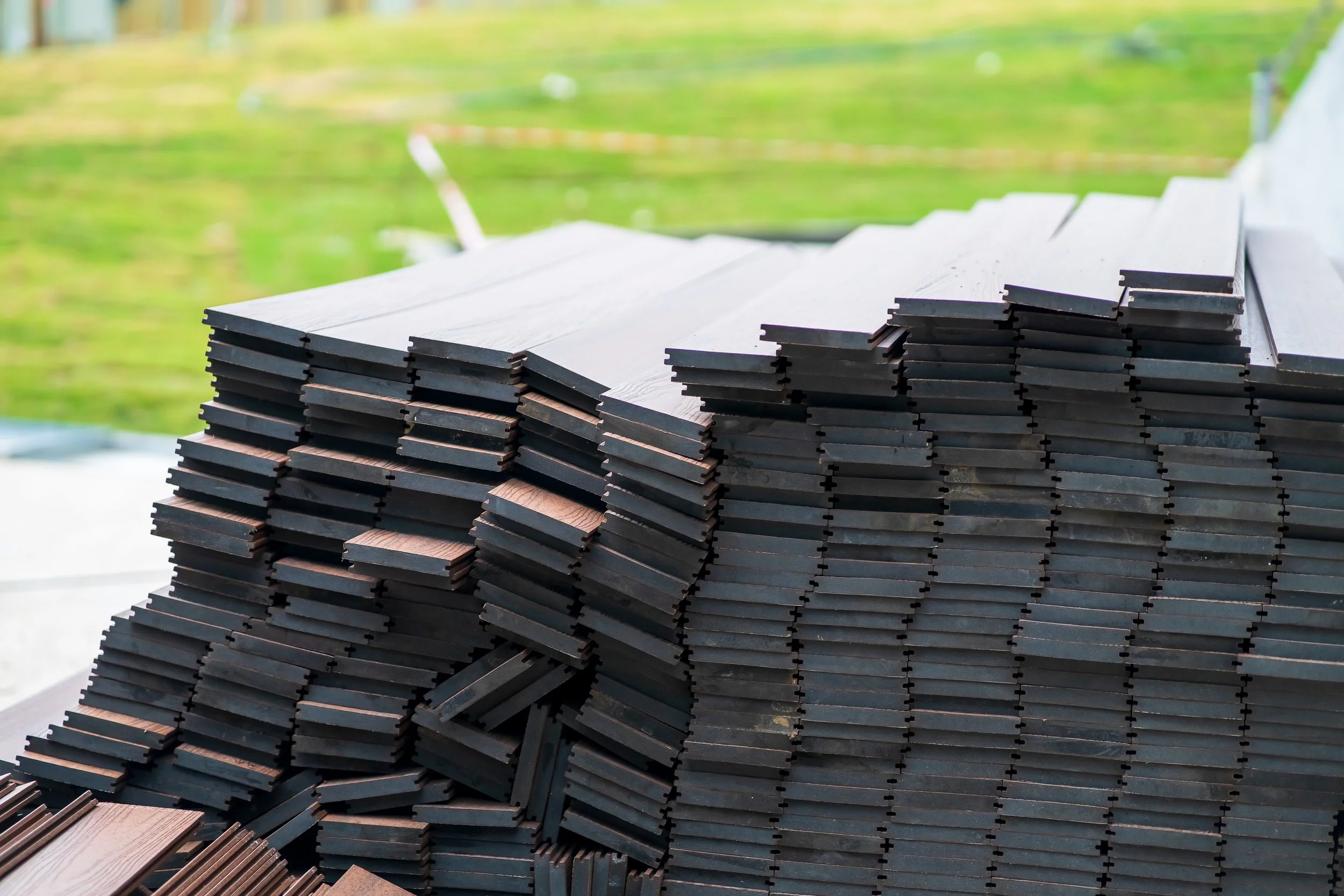 Roofing materials prepared for installation