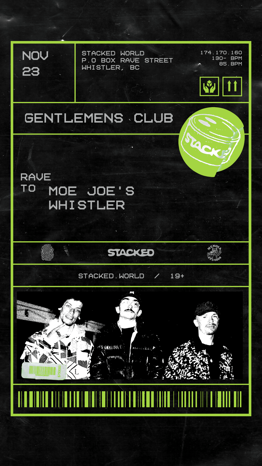 Stacked pres. GENTLEMEN’S CLUB (WHISTLER)