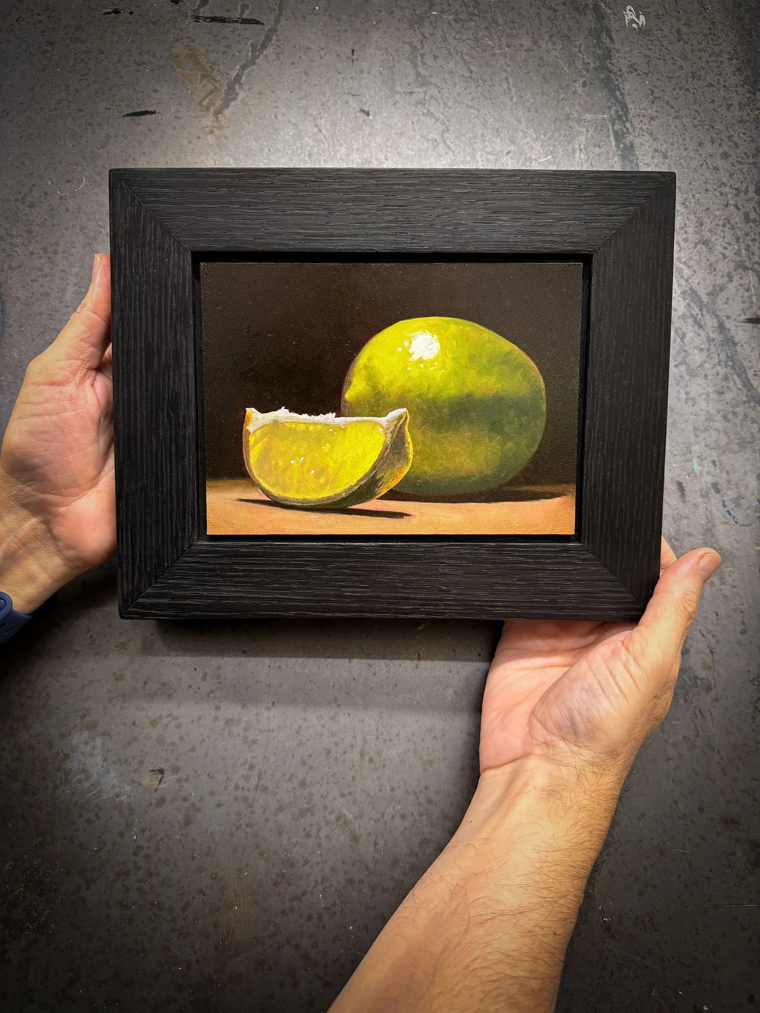 Portrait of a Lime- Original Oil Painting