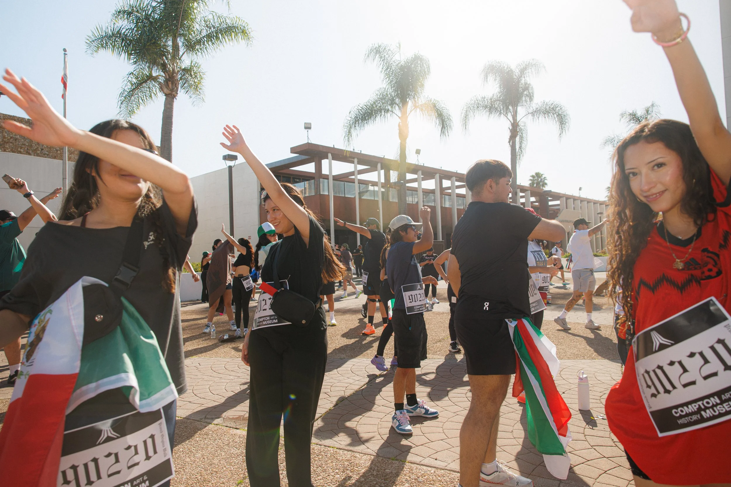 The people of Compton were outside, proud of their city and their origins. They refuse to take the threat of ice lying down.