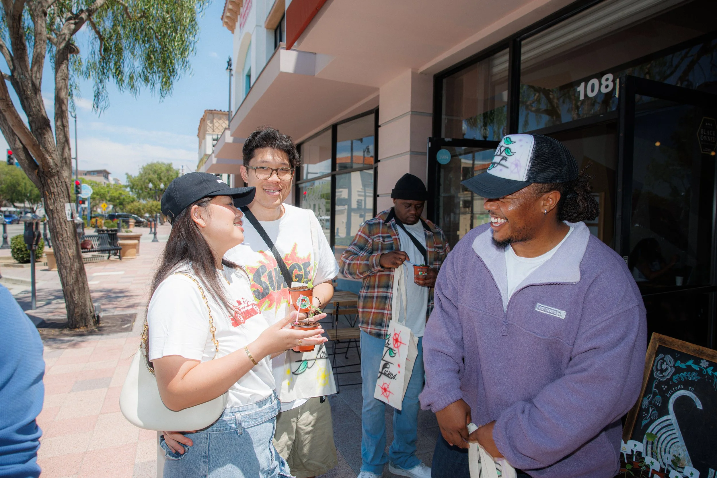 "The Seed", a workshop dedicated to showing people how they can start gardens with limited space. Showcasing that growth happens even in the most humble beginnings. Grow that tomato plant.