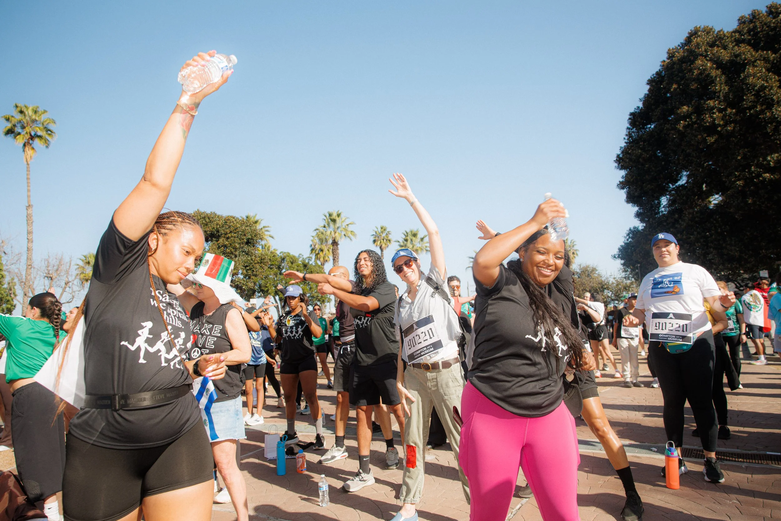 The people of Compton were outside, proud of their city and their origins. They refuse to take the threat of ice lying down.