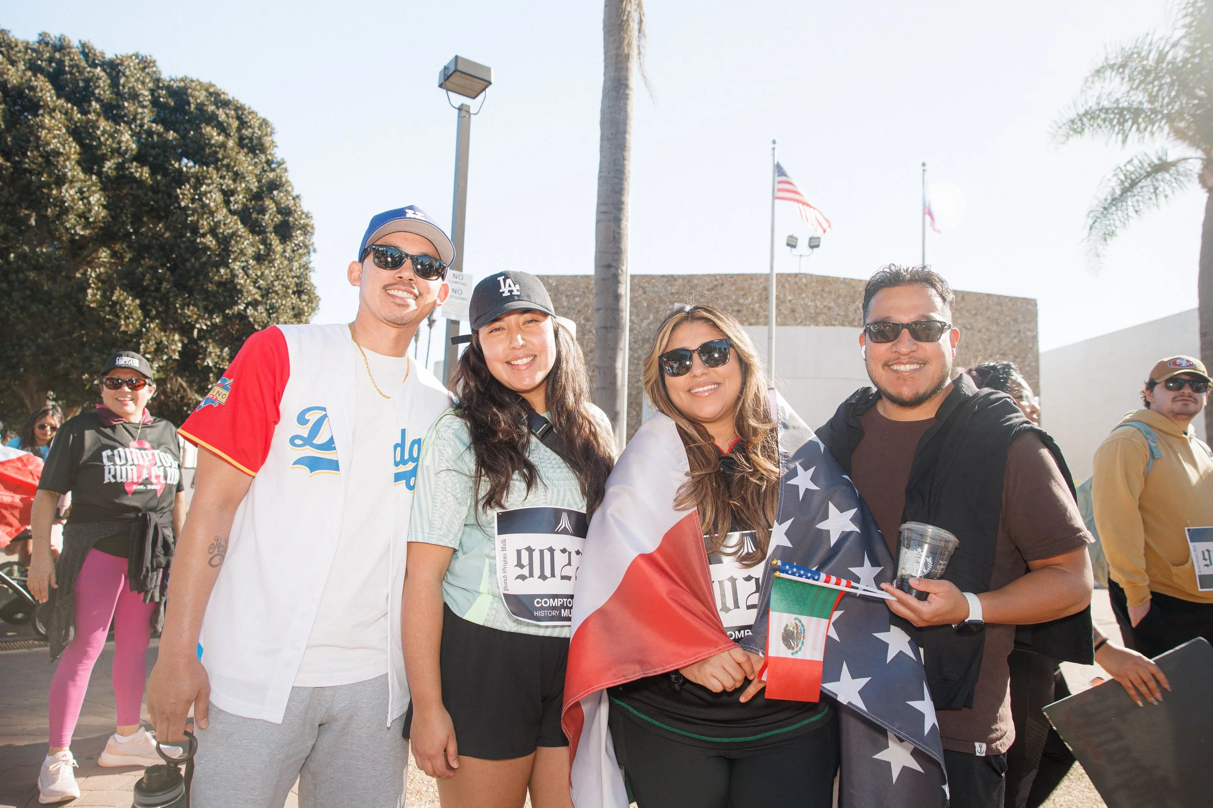 The people of Compton were outside, proud of their city and their origins. They refuse to take the threat of ice lying down.