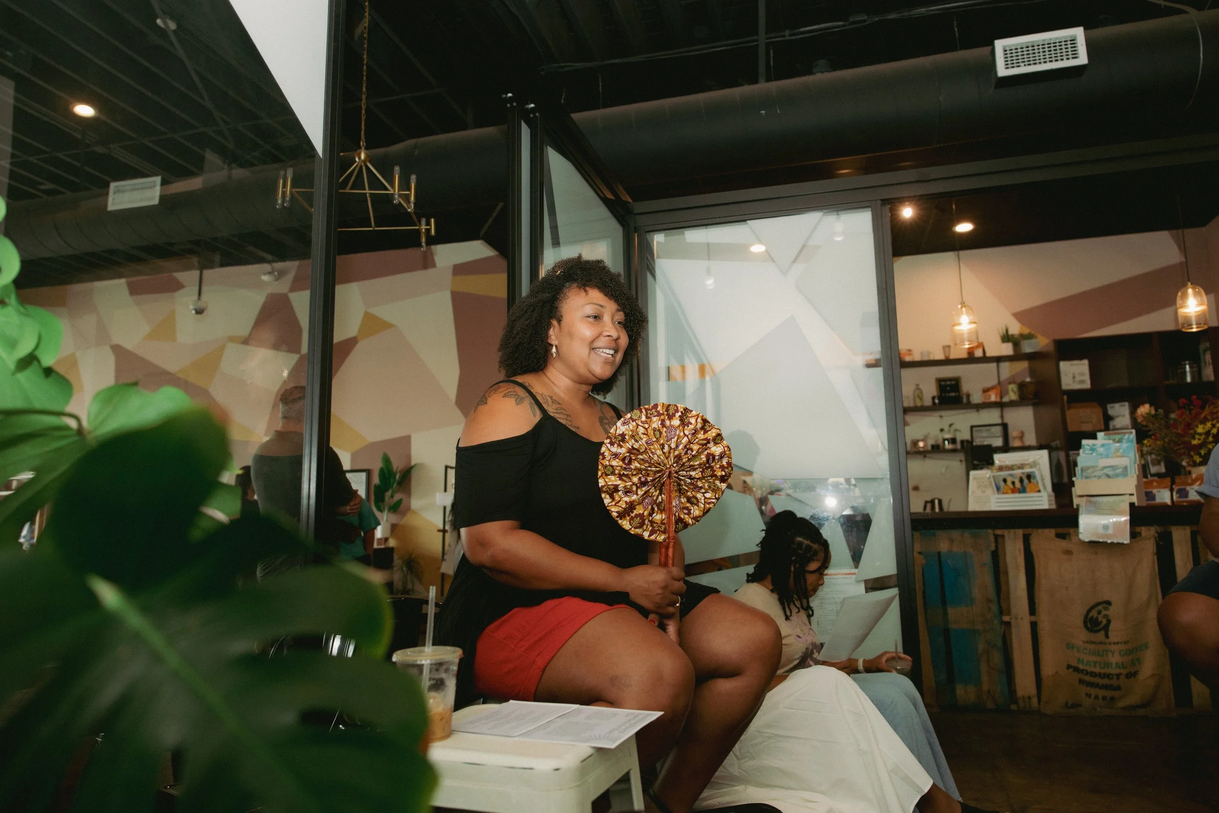 "The Root", in the words of Herb N Sound, "a dynamic workshop on holistic Black hair care". I made the best smelling hair oil. I was hurt when it ran out but at least I know to make more and in this space education matters the most. 