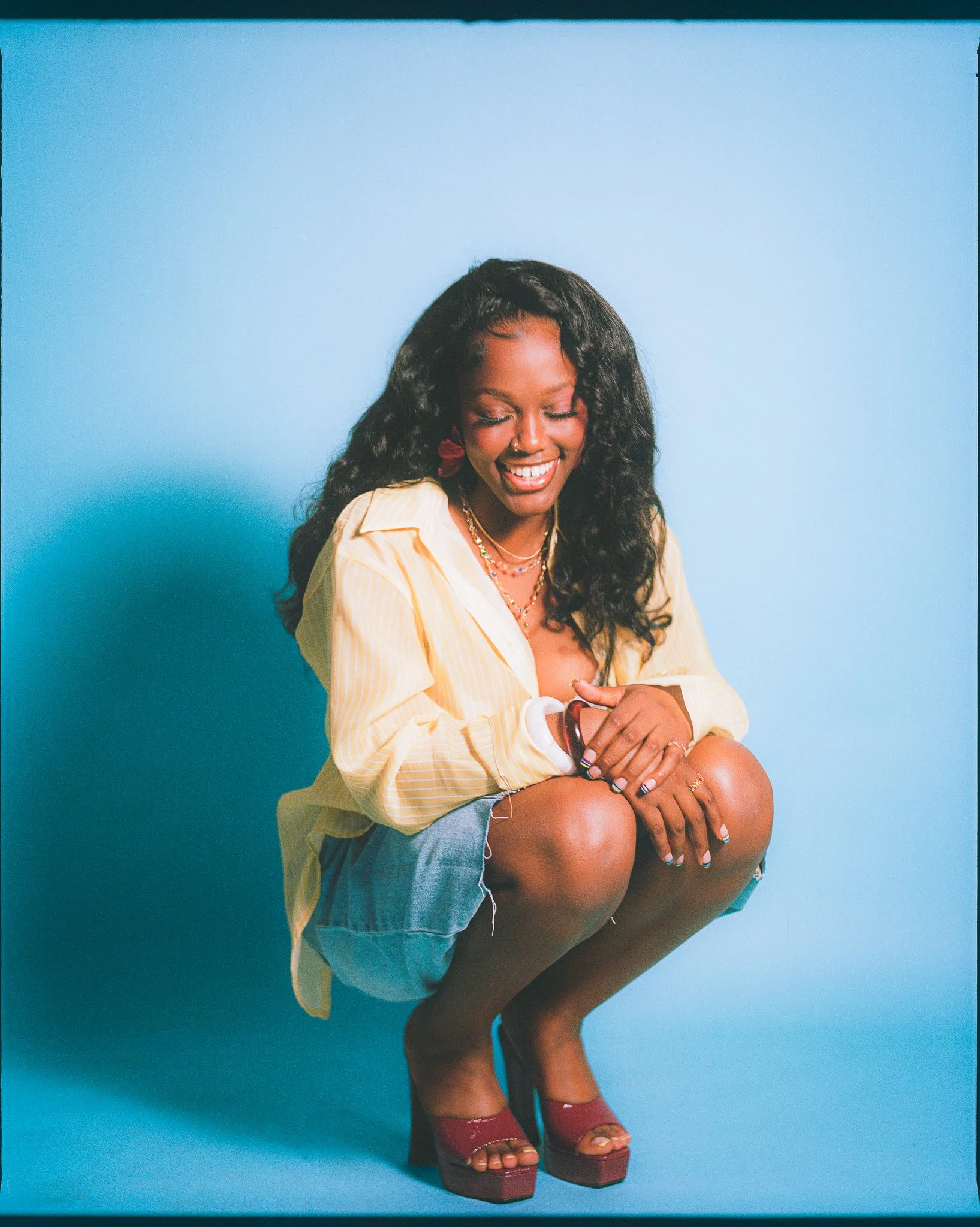 I love that I can always test cameras with Steph for her birthday shoots. These are my favorite photos, shot on the Mamiya RB67 at this moment.
