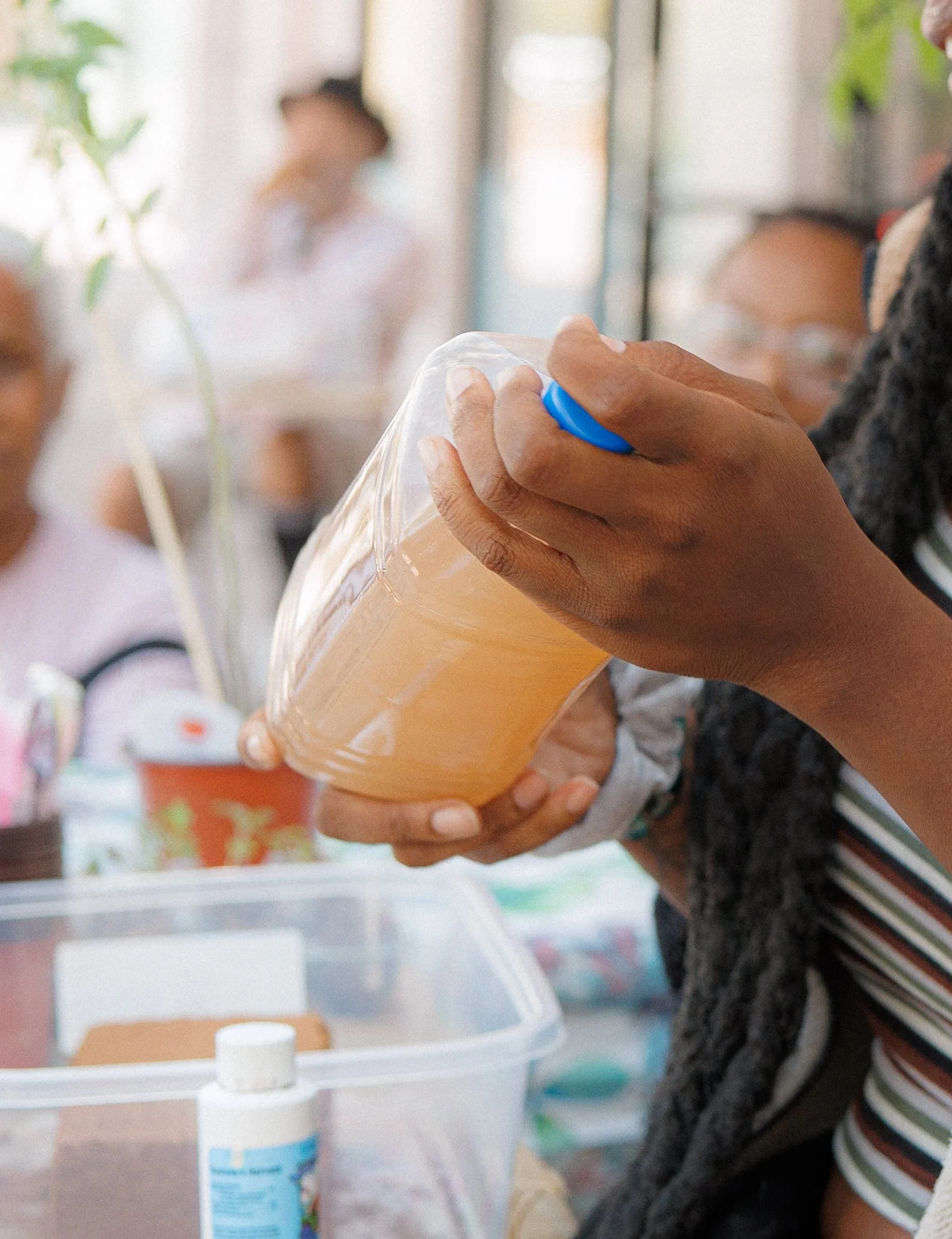 "The Seed", a workshop dedicated to showing people how they can start gardens with limited space. Showcasing that growth happens even in the most humble beginnings. Grow that tomato plant.