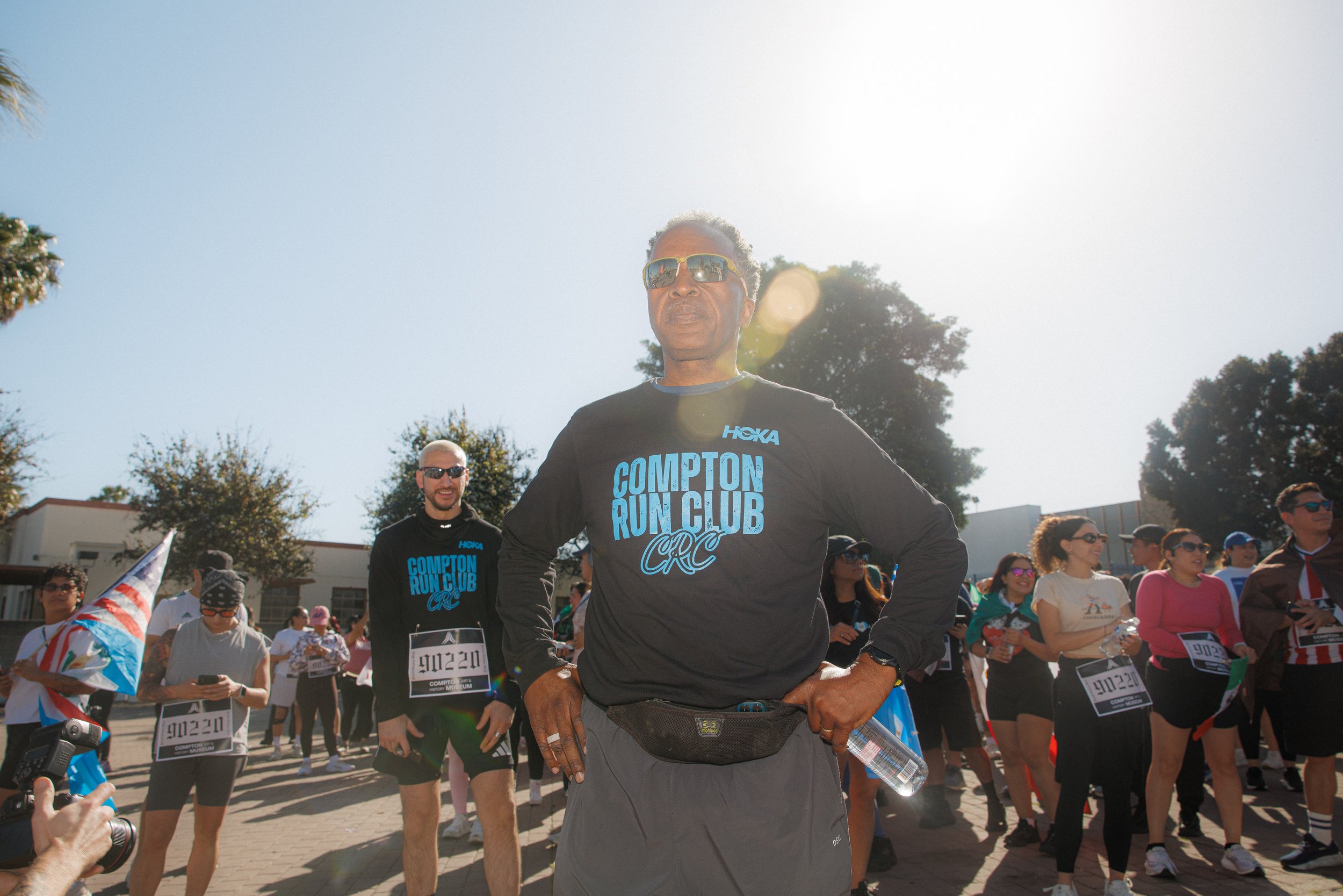 The people of Compton were outside, proud of their city and their origins. They refuse to take the threat of ice lying down.