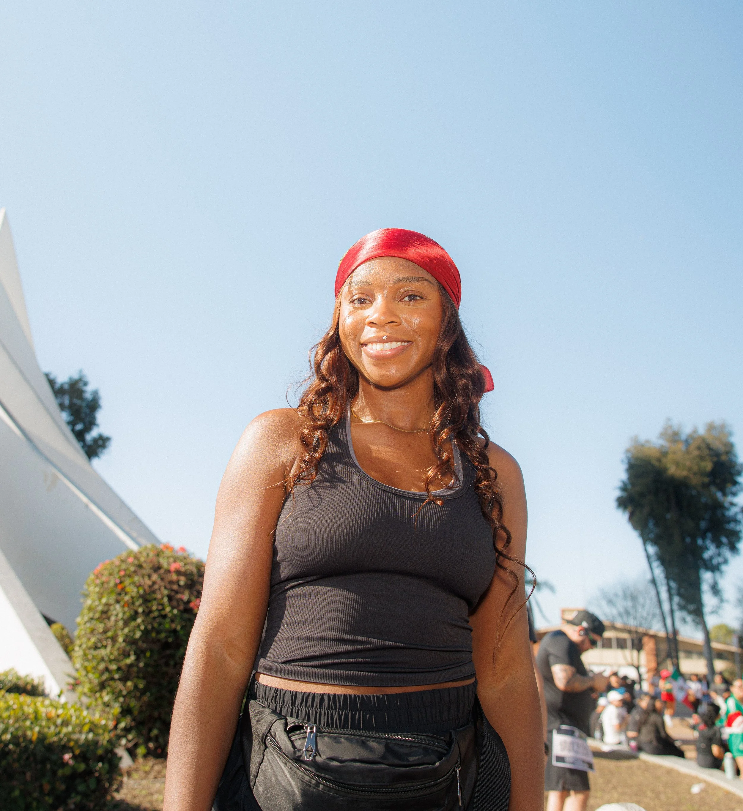 The people of Compton were outside, proud of their city and their origins. They refuse to take the threat of ice lying down.