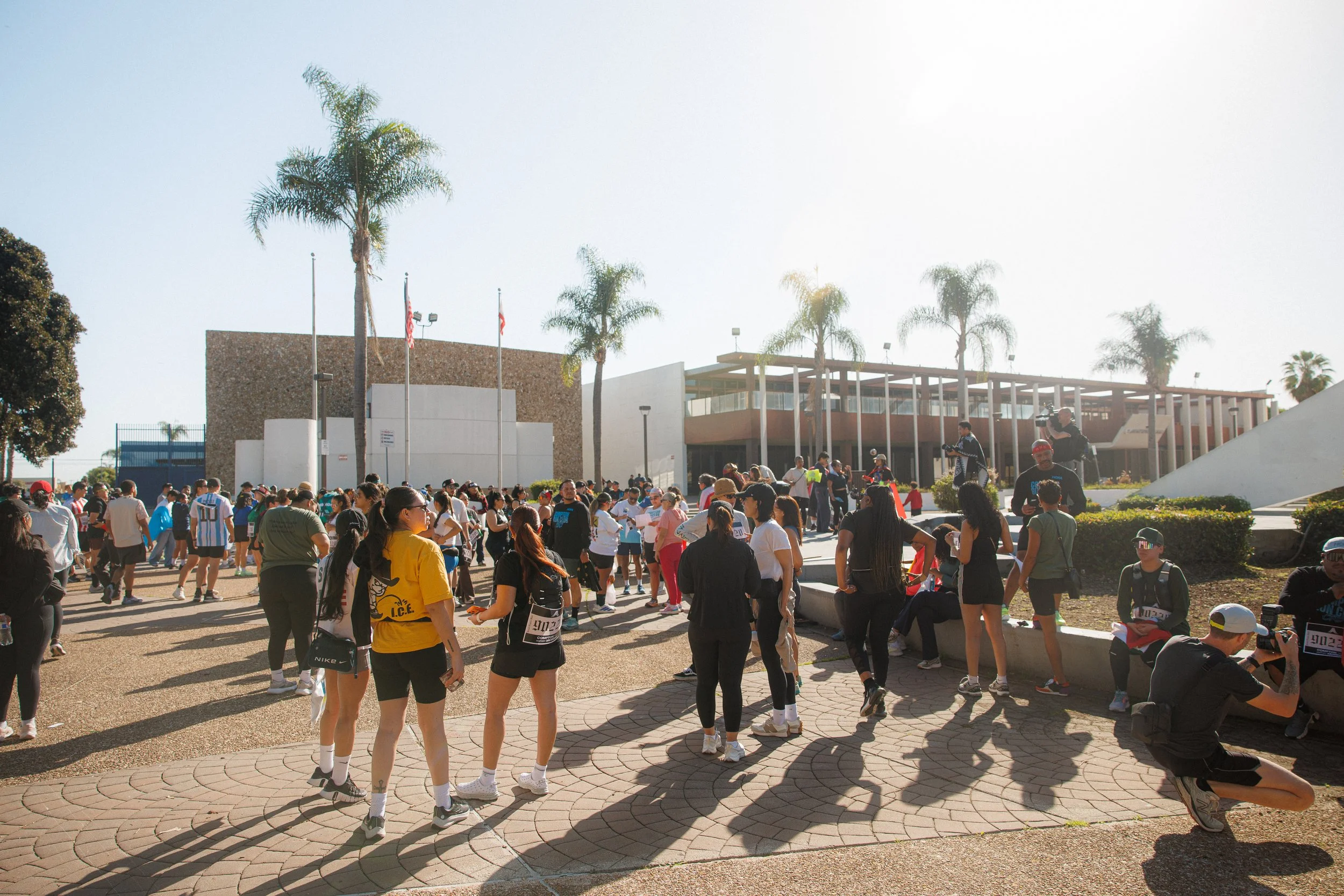 The people of Compton were outside, proud of their city and their origins. They refuse to take the threat of ice lying down.