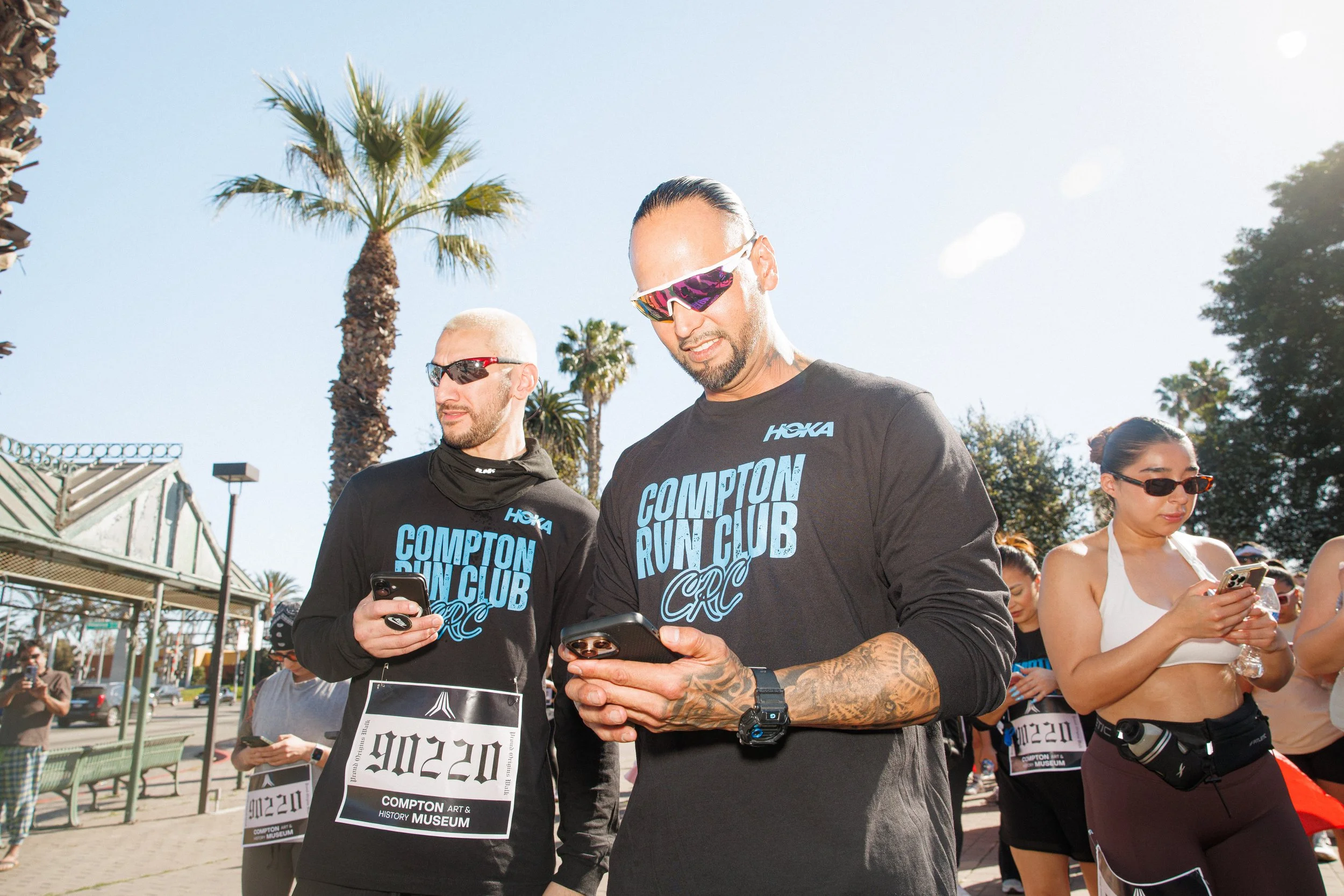 The people of Compton were outside, proud of their city and their origins. They refuse to take the threat of ice lying down.