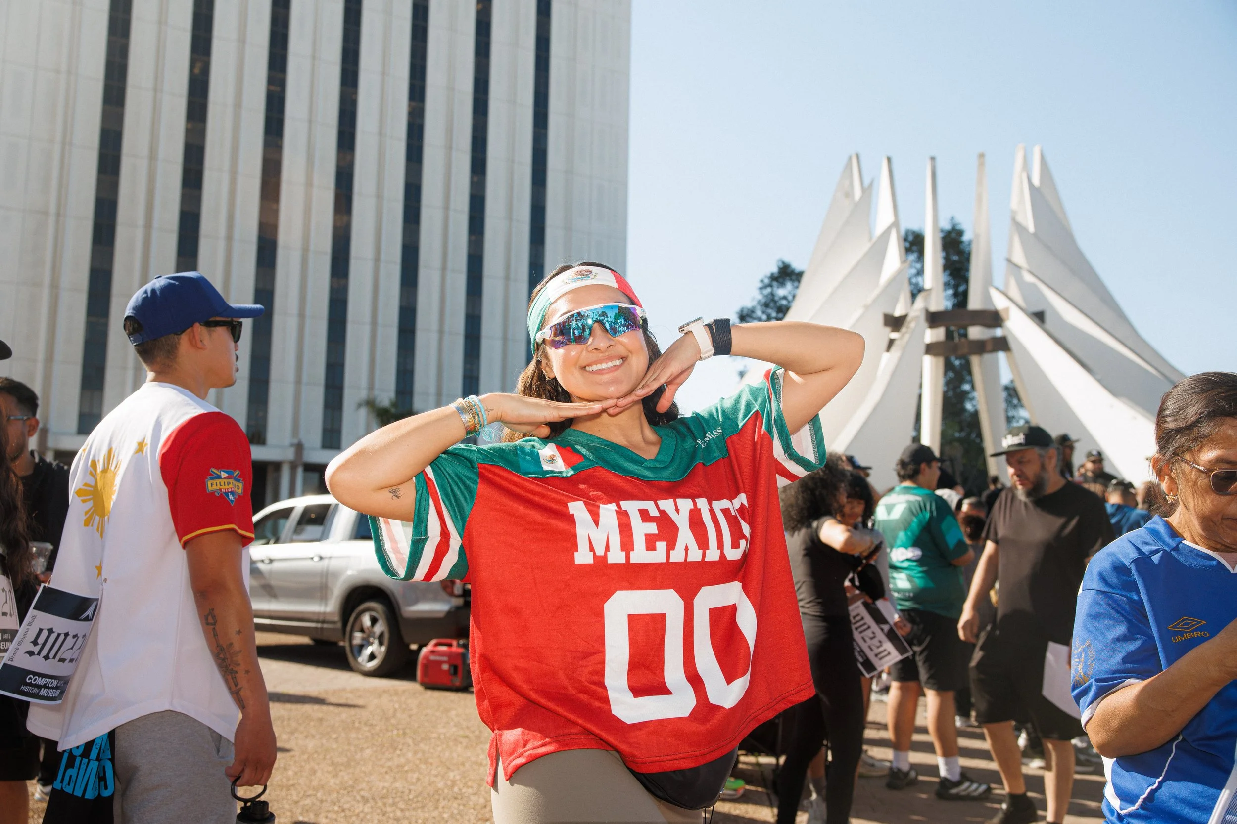 The people of Compton were outside, proud of their city and their origins. They refuse to take the threat of ice lying down.