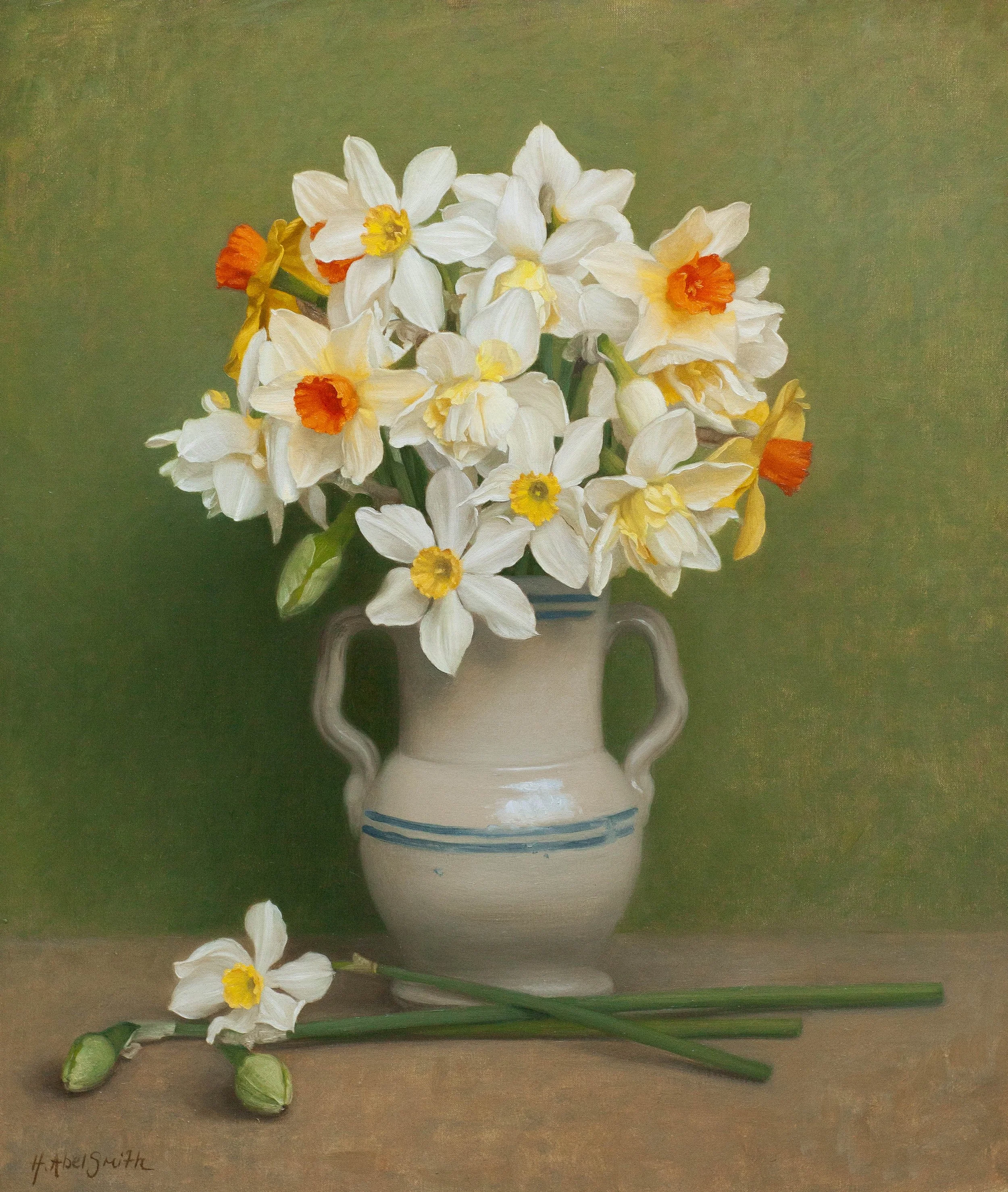 'Narcissus', 16 x 19 inches, oil on canvas, £4200 inc VAT SOLD