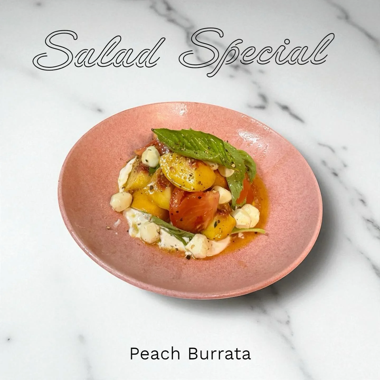 🌿 Seasonal Indulgence at Cedars Cafe

Sweet, juicy peaches meet creamy burrata in our Peach Burrata Salad Special &mdash; a vibrant mix of farm-fresh flavors topped with basil and a drizzle of pepper dressing.

This dish is all about summer on a pla
