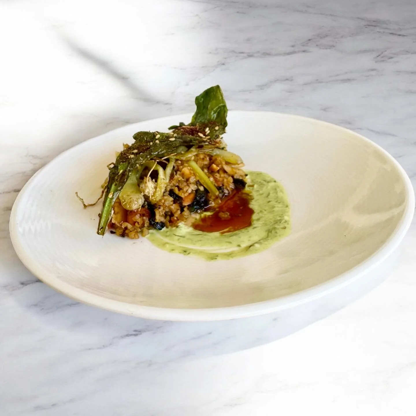 MIDDLE EASTERN-SPICED RAMP SYMPHONY** &mdash; *a foraged masterpiece, Limited 🎻🍃 

After her trip to Asheville&rsquo;s misty forests, Chef Toni brings you a dish where wild ramps shine in &mdash; silky confit, crispy chips, smoky greens and more. T