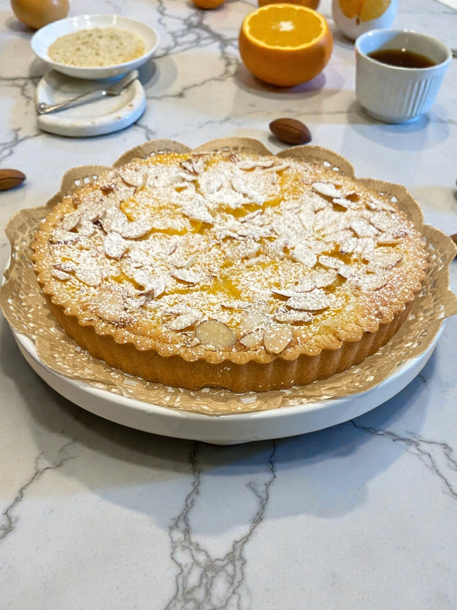 ORANGE FRANGIPANE (Gluten free options )
