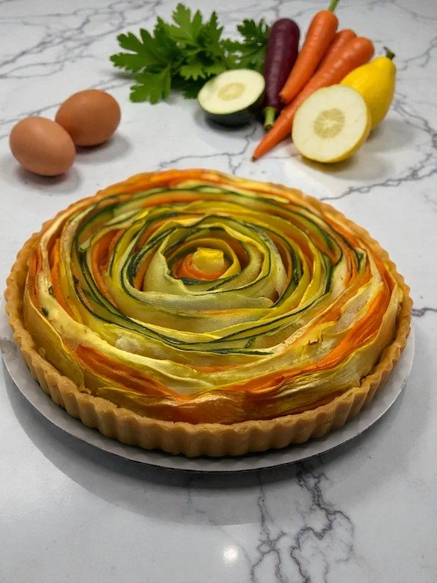 VEGGIE SPIRAL QUICHE