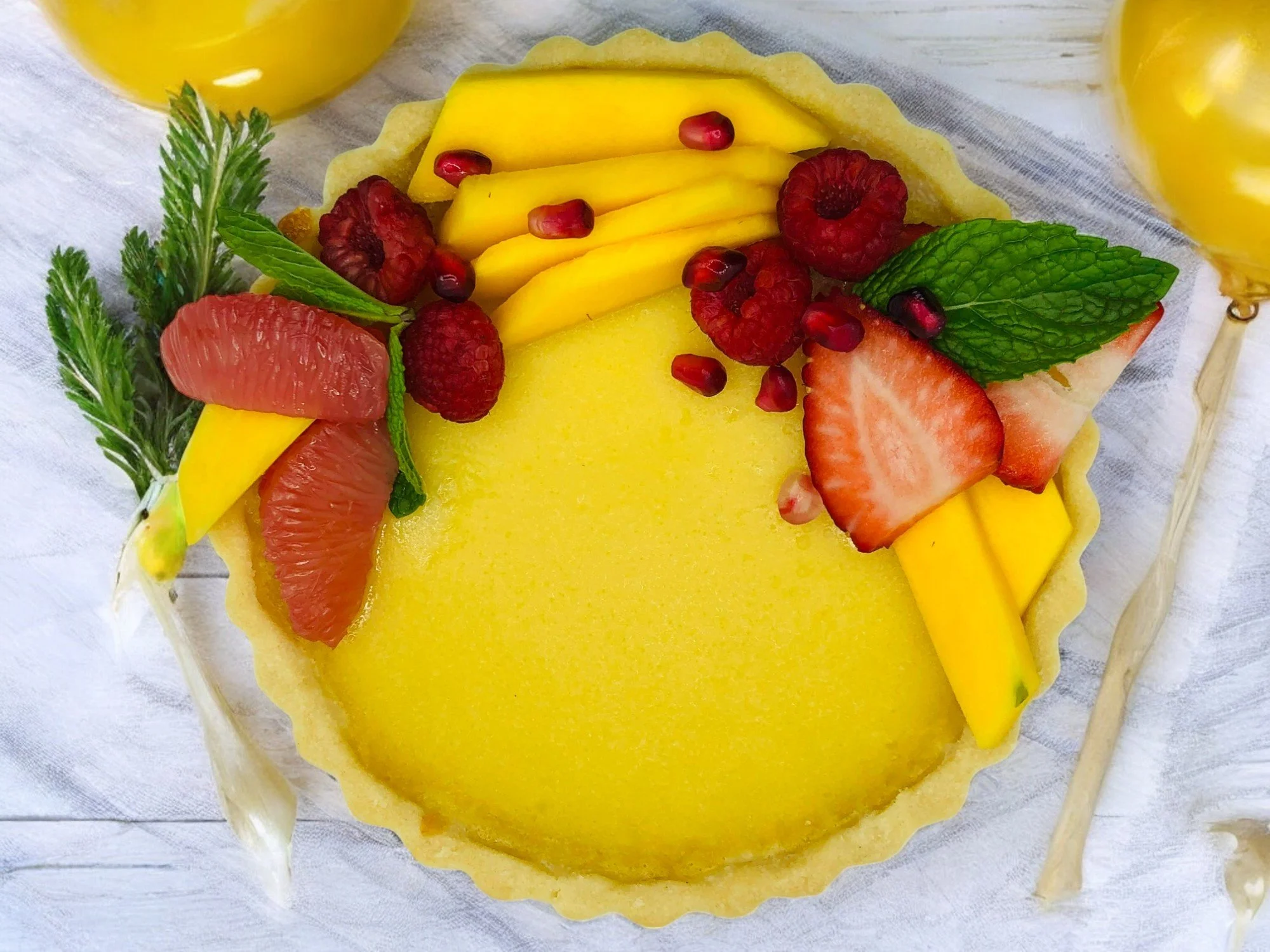 4 "MANGO CURD TART
