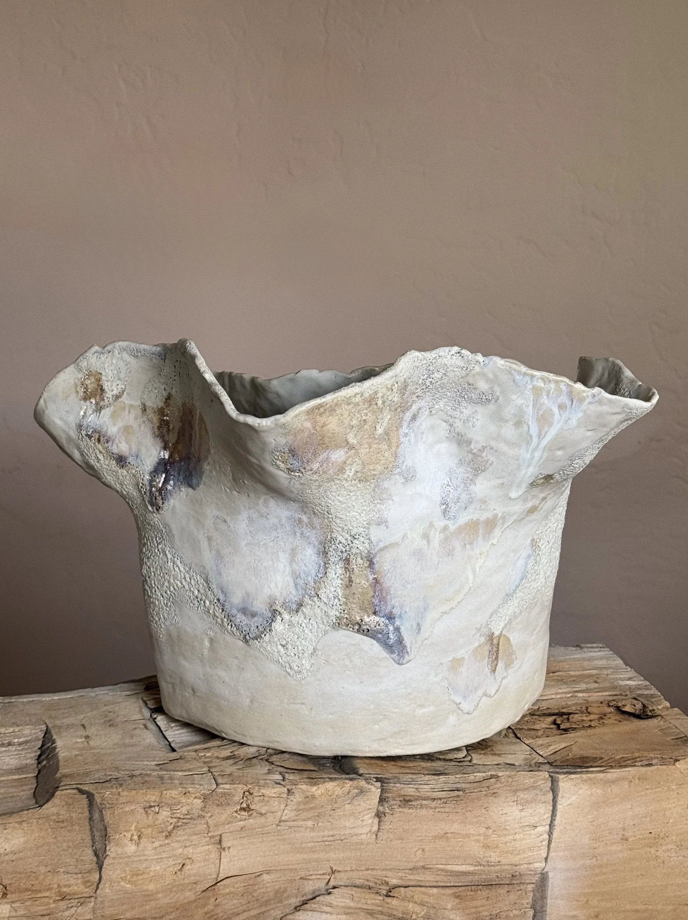 painterly ceramic vessel