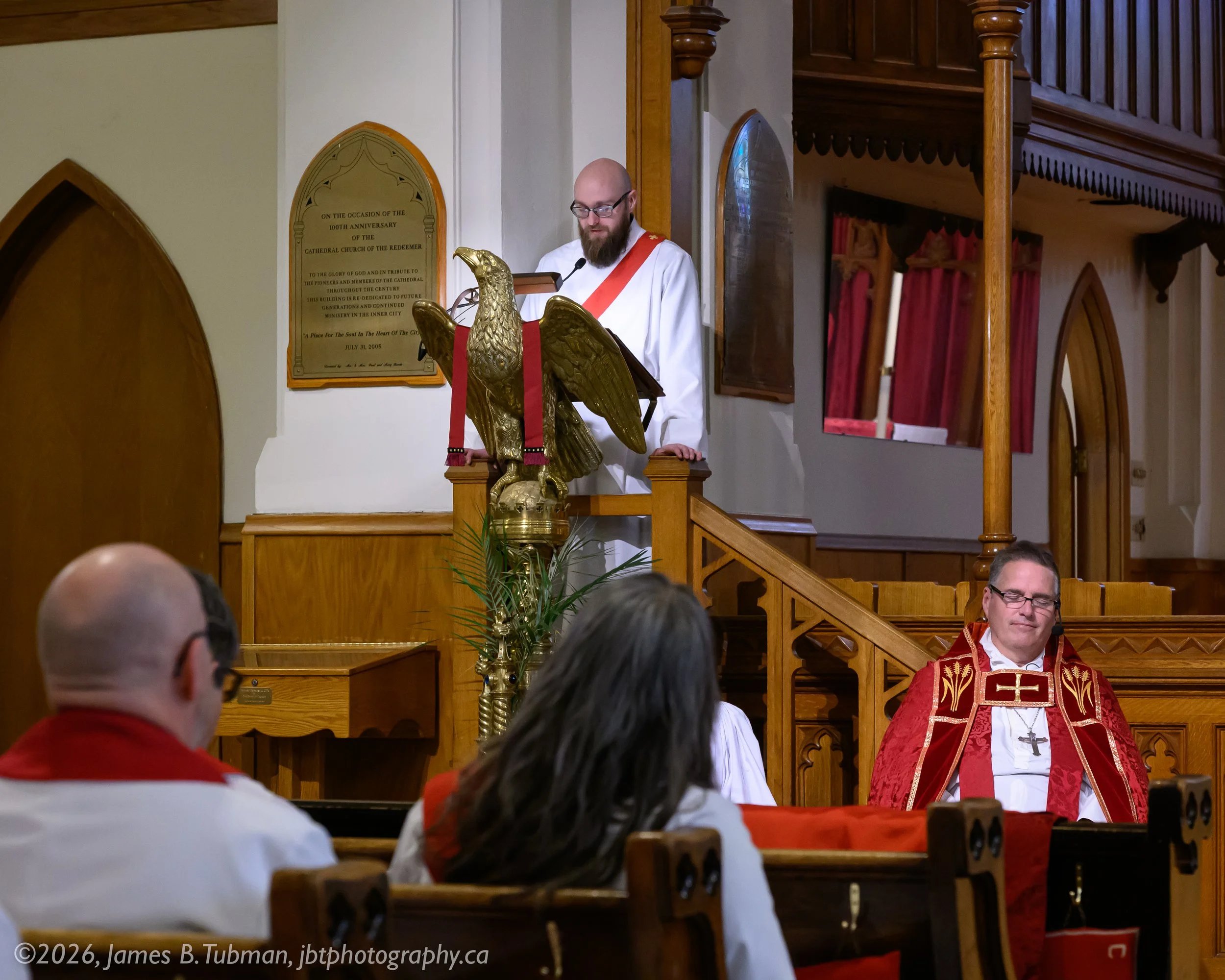 First scripture reading by the Deacon.
