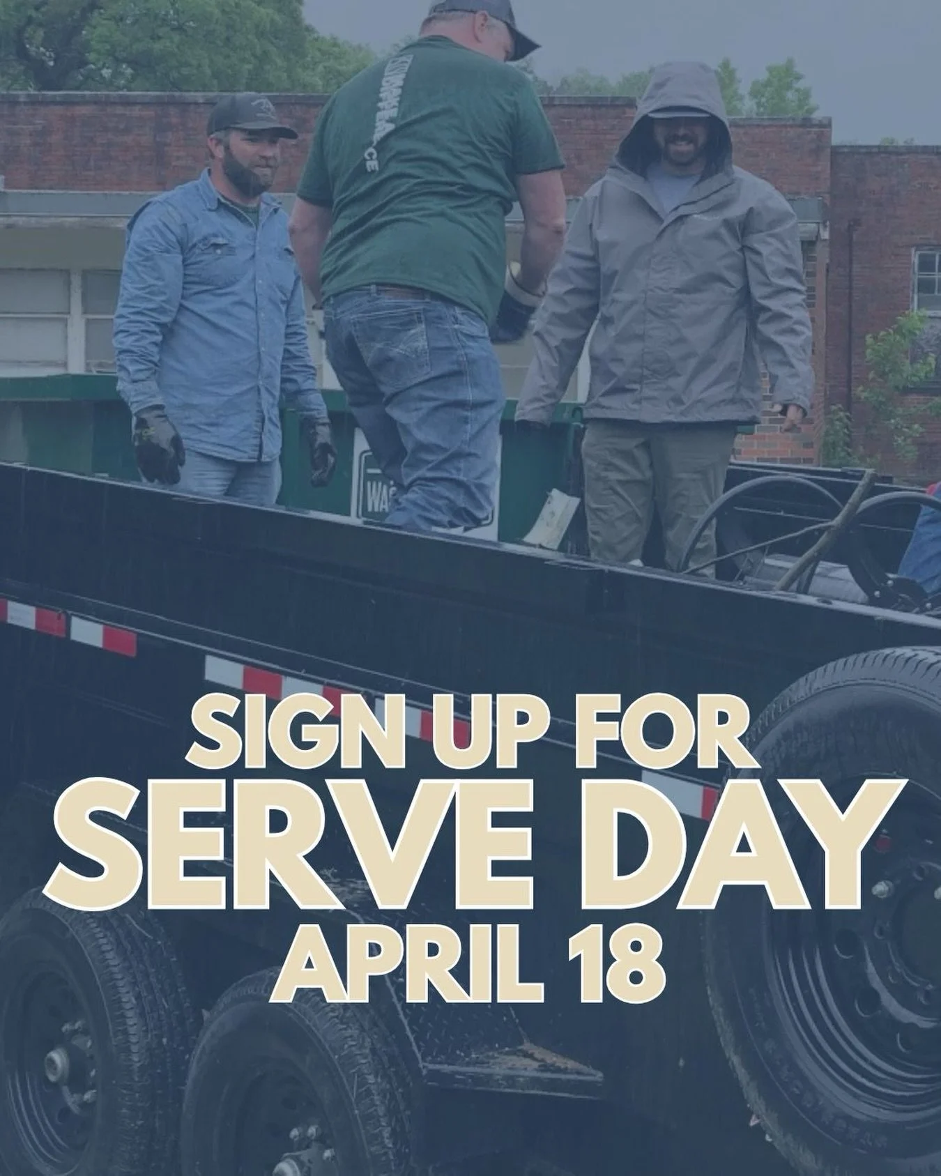 We can&rsquo;t wait for one of our favorite days of the year! 

SERVE DAY is coming up April 18th and we are cleaning up the southwest side of town! 

Here at HighRidge Church we believe that many hands make a light load! The more sign ups we have th