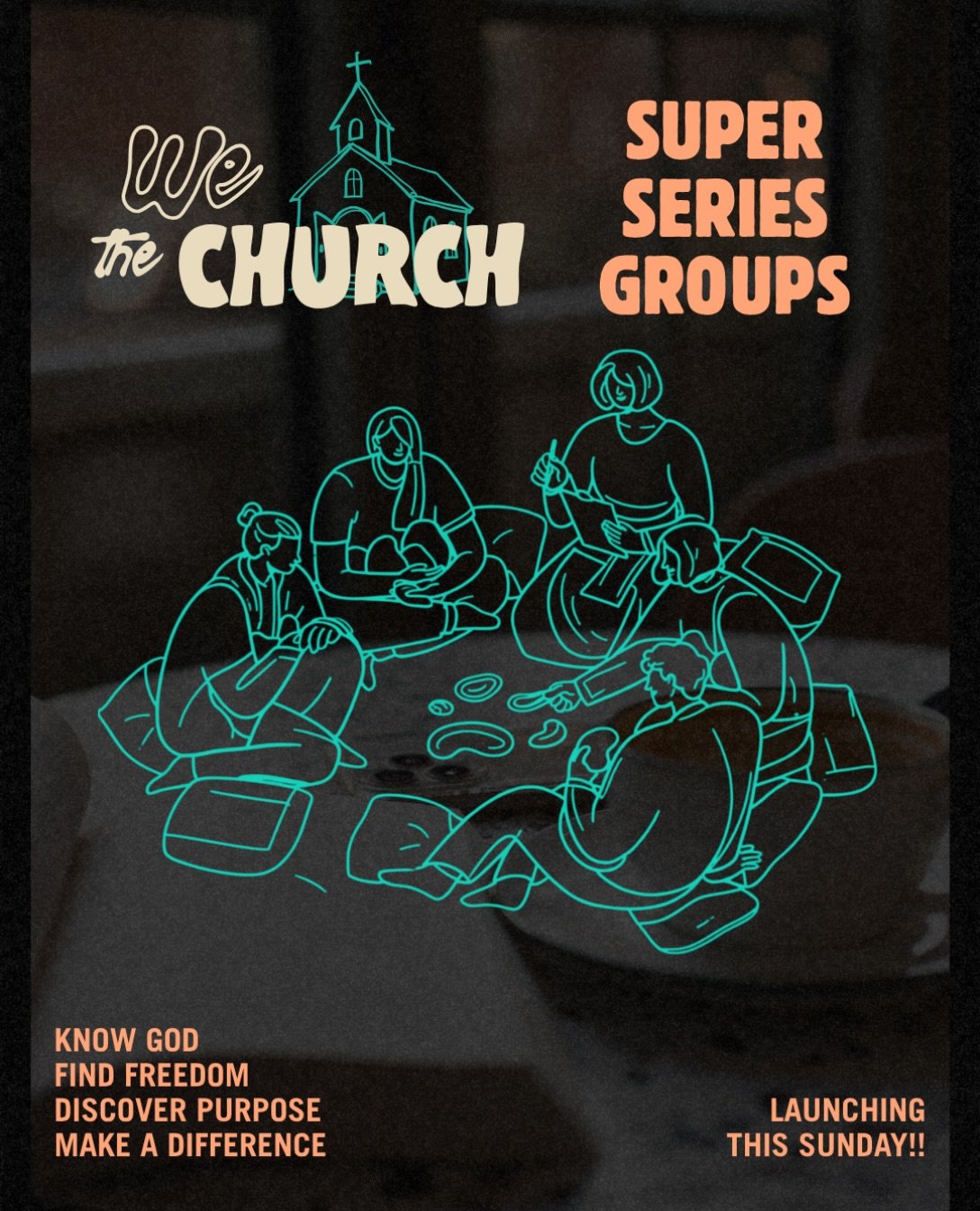 Super series groups launch this Sunday! We&rsquo;ve got over 15 different groups, so no matter what stage of life you are in, there is a group for you!

This is a great chance to build long-lasting relationships, grow in your faith, step into action,