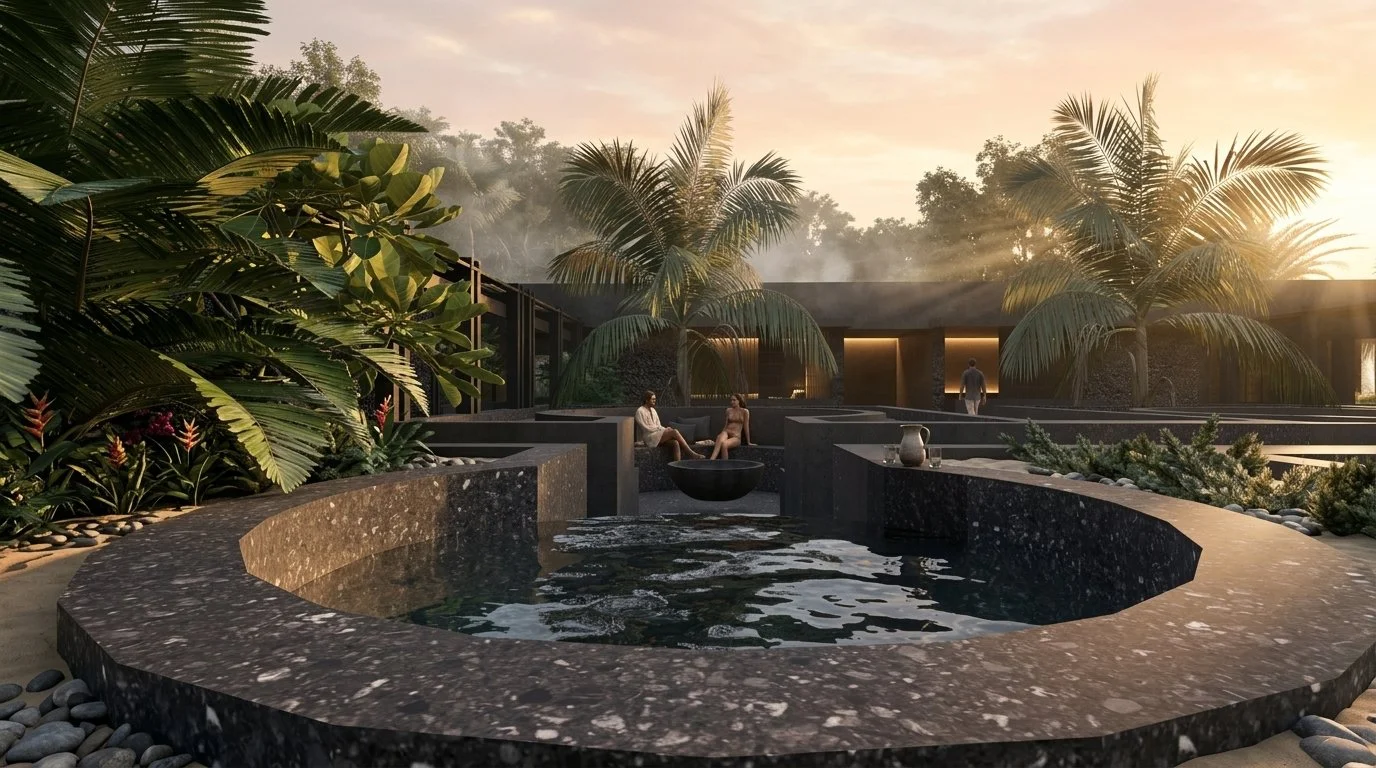 Render en casa de lujo de playa en Puerto Escondido, Oaxaca