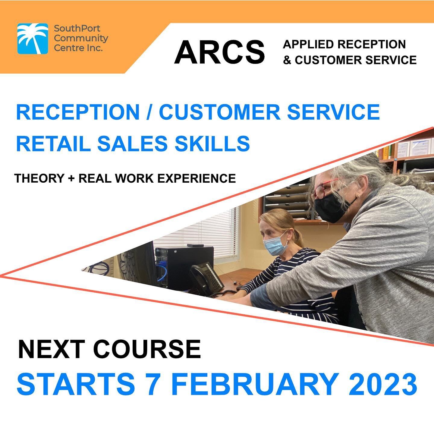 Our popular Reception and Customer Service Training in Port Melbourne starts again!

Are you unemployed or under-employed?
Experiencing barriers to paid work?
If so, ARCS may be for you!

- Reception / customer service / retail sales skills
- Real wo