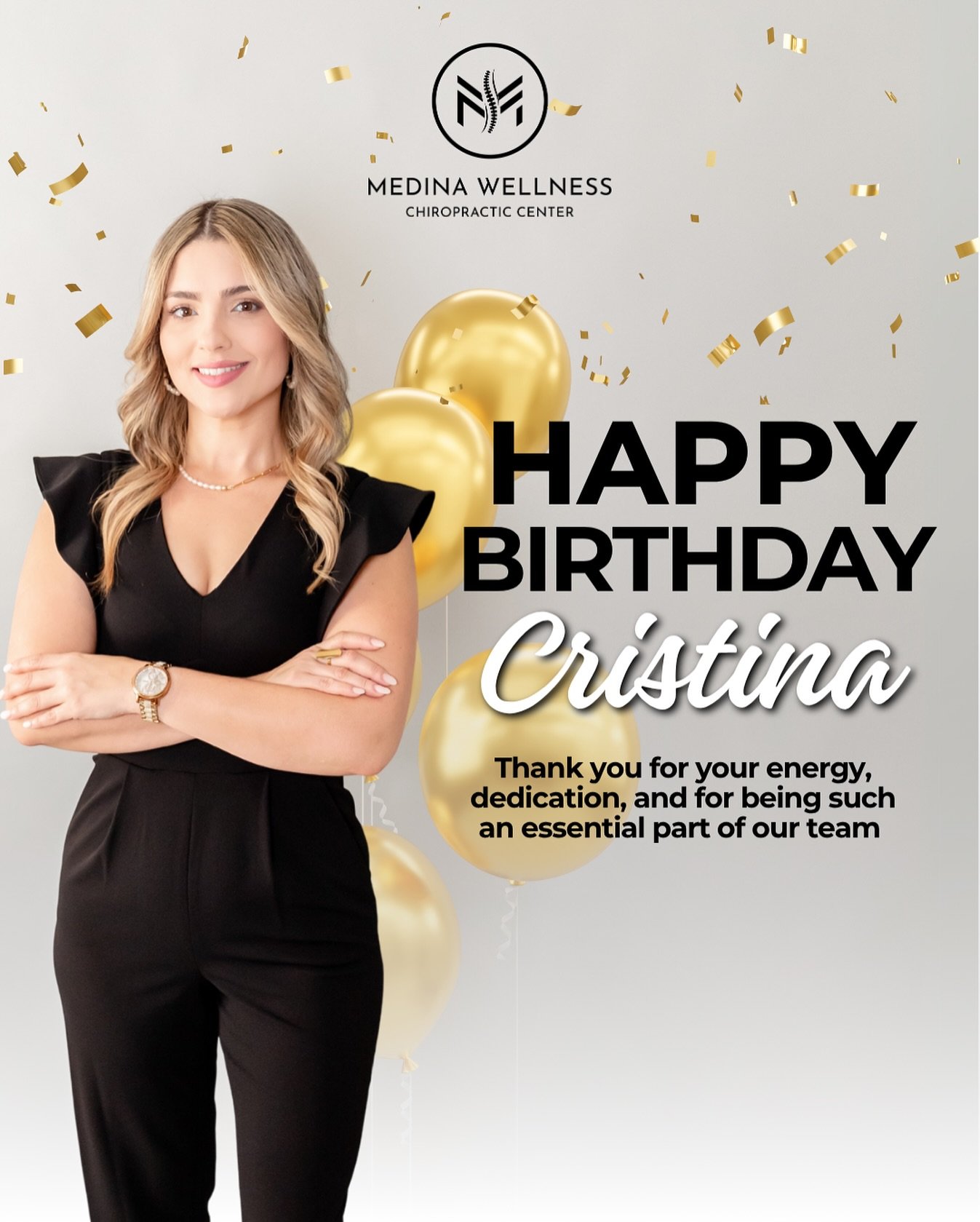 🎉✨ Today we&rsquo;re celebrating someone very special on our team! ✨🎉

Happy Birthday, Cristina! 🎂💖
Thank you for your dedication, positive energy, and for making each day brighter at the center.
Wishing you a year filled with health, happiness, 
