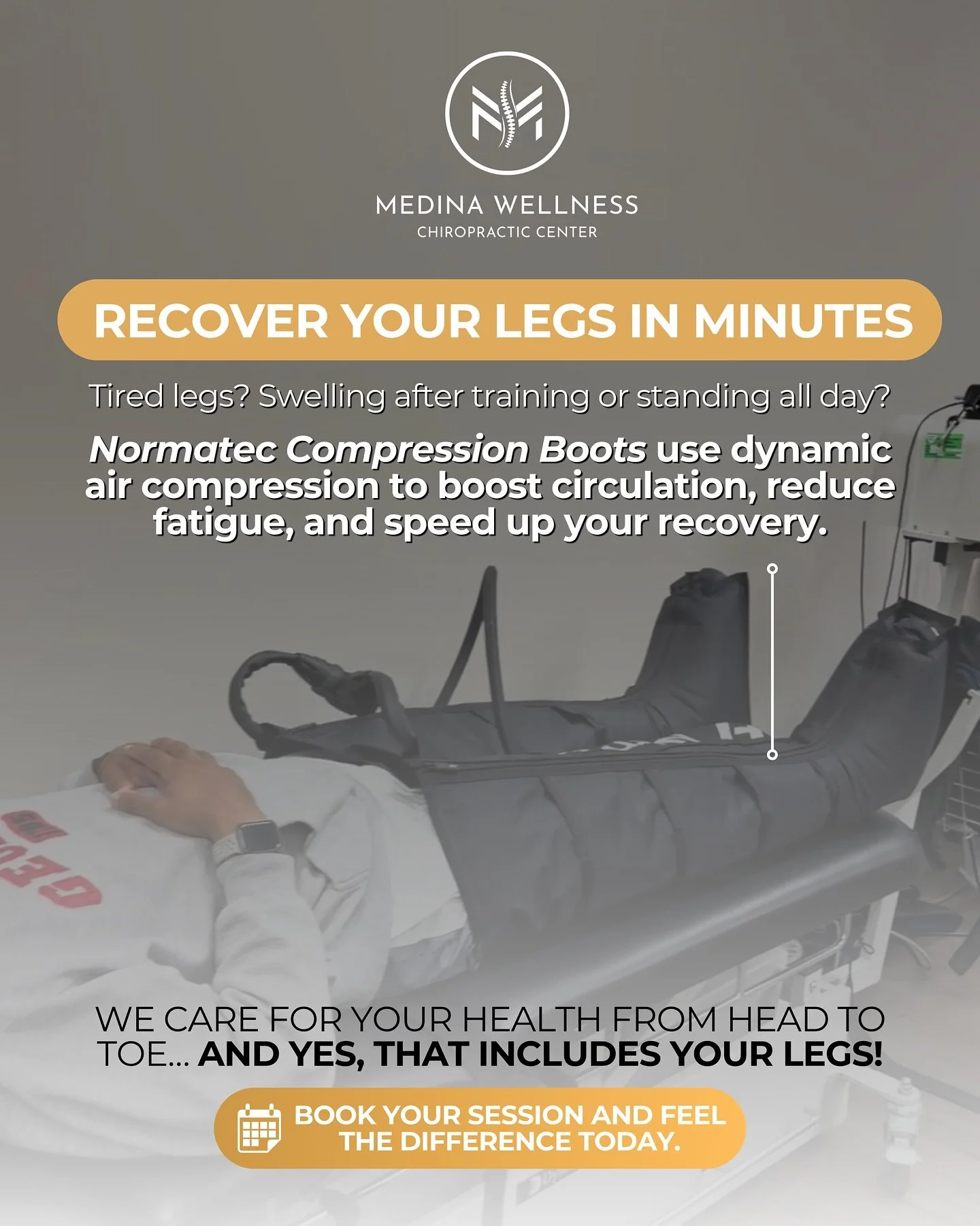 ✨ Give your spine the relief it deserves!

Spinal Decompression Therapy gently stretches your spine, reducing pressure on discs and nerves &mdash; perfect for herniated discs, sciatica, and chronic back pain.

💙 Move better, feel lighter, and enjoy 