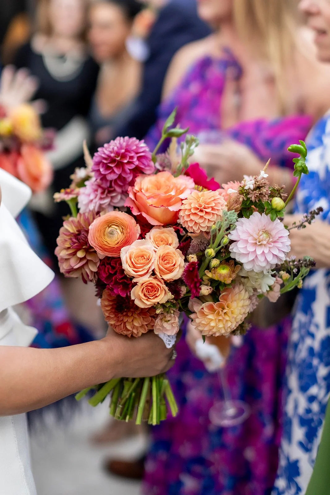 Colorful wedding reception at The Apiary in Lexington, Kentucky
