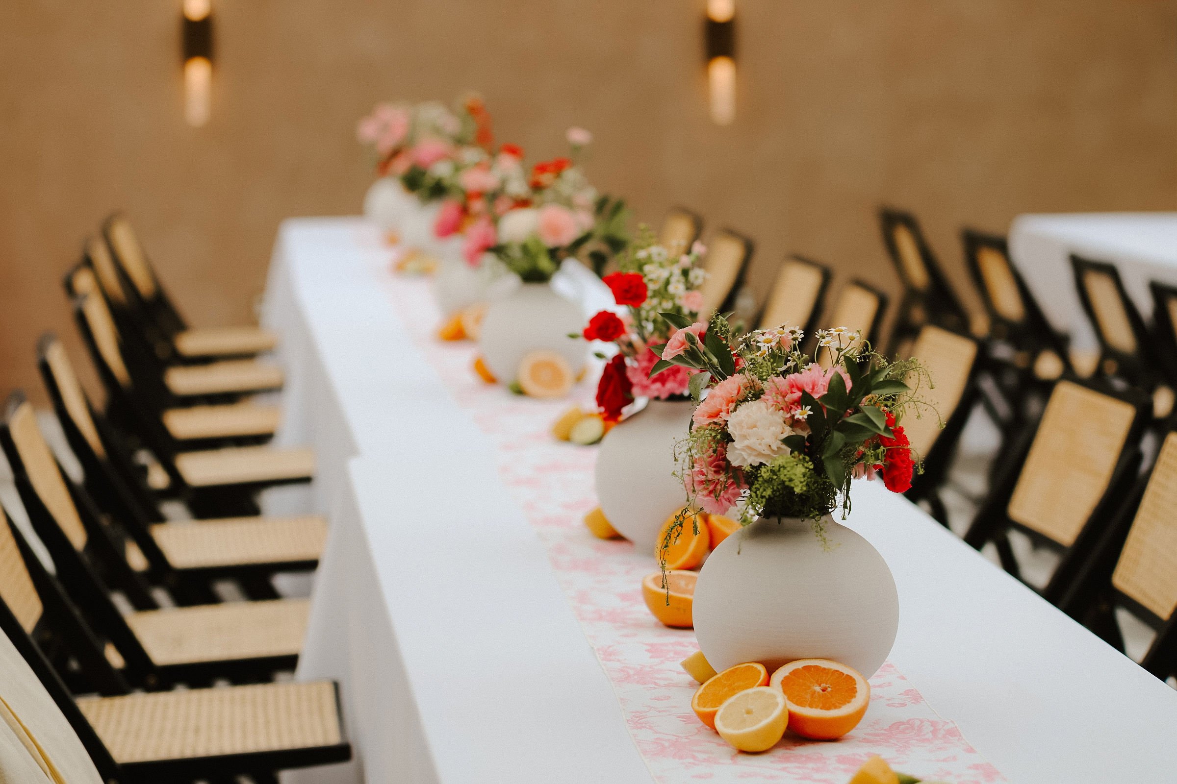 Citrus themed baby shower at the Sanctuary in Lexington