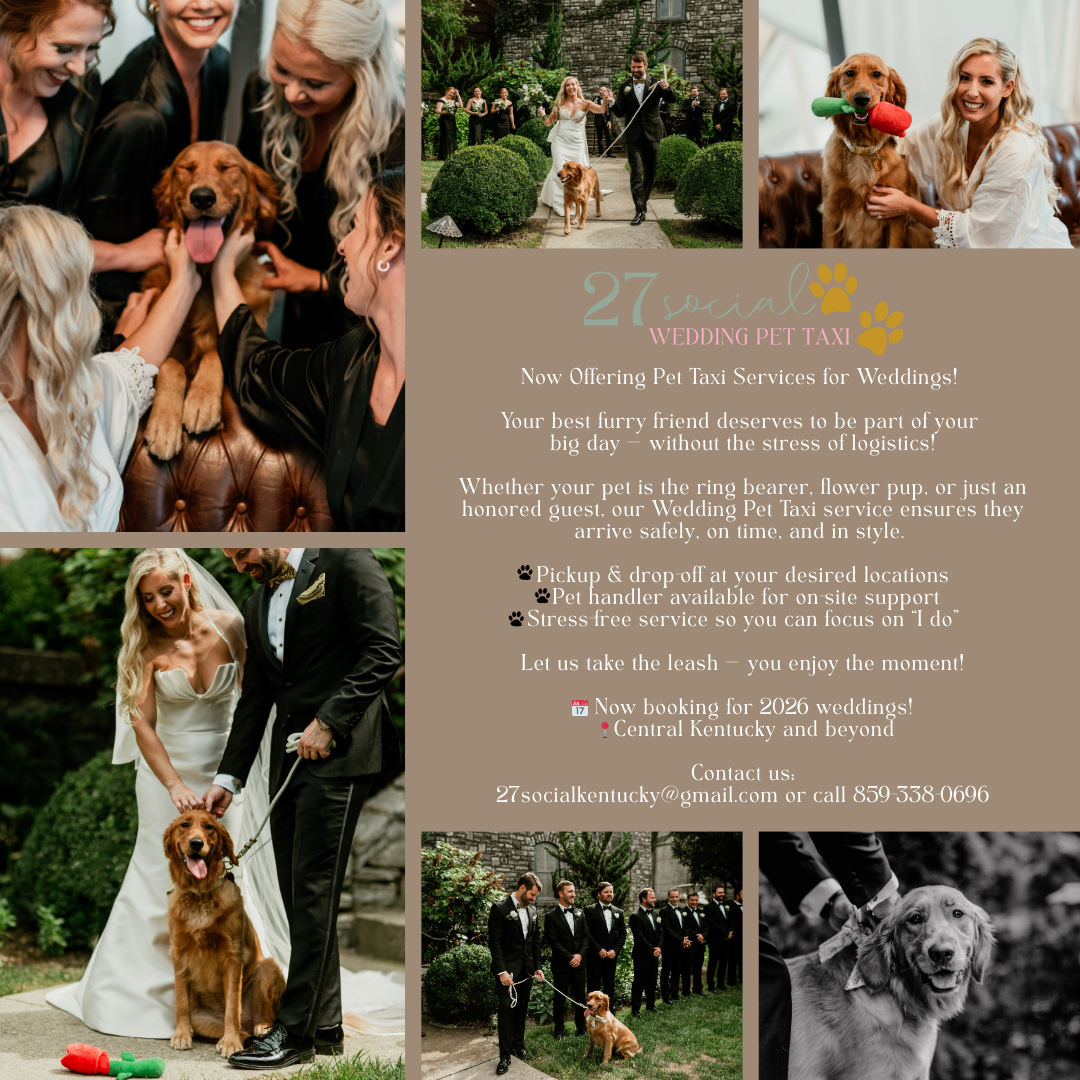 Pet taxi services for weddings