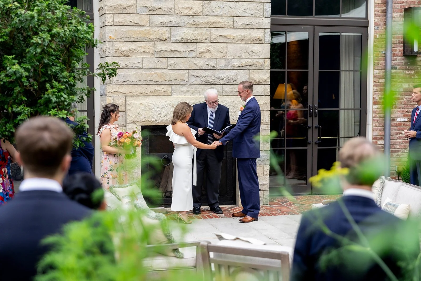 Wedding ceremony at The Apiary in Lexington, Kentucky