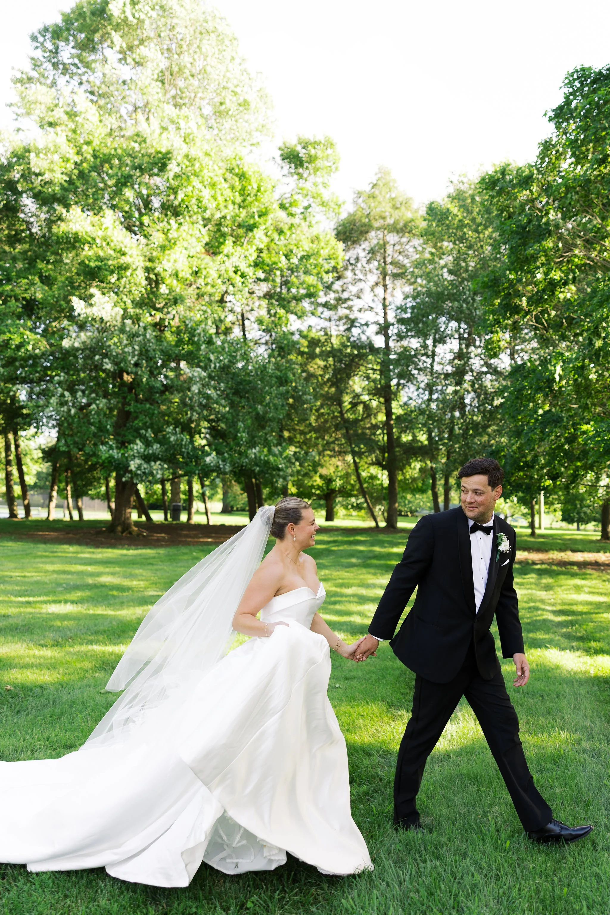 Bride and groom portrait at Spindletop Hall historic mansion