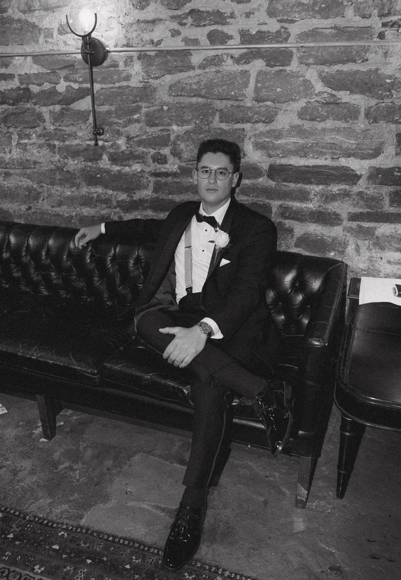 In the groom's suite at Heartland of Versailles