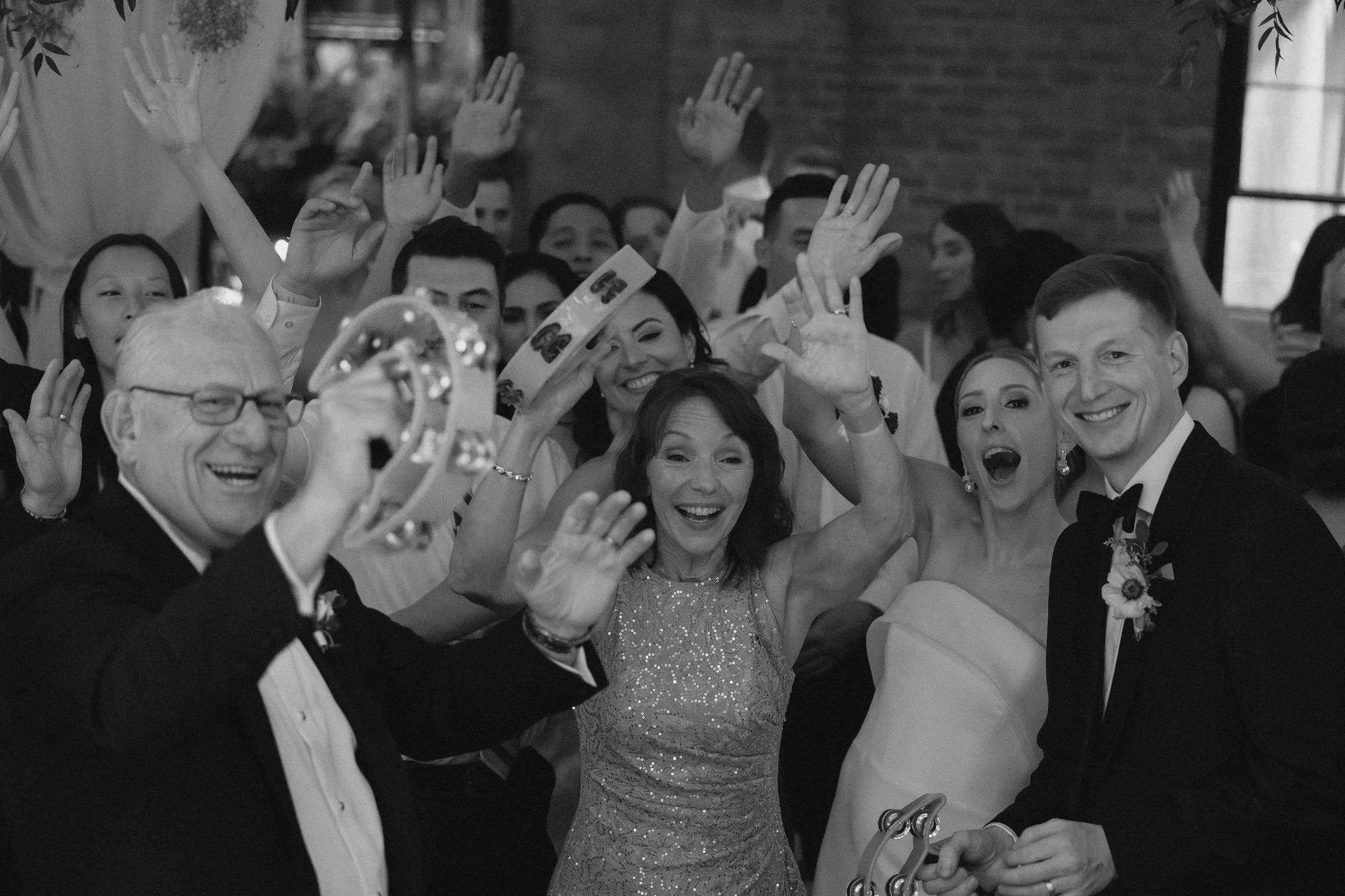 Dance floor at a wedding reception at Castle and Key