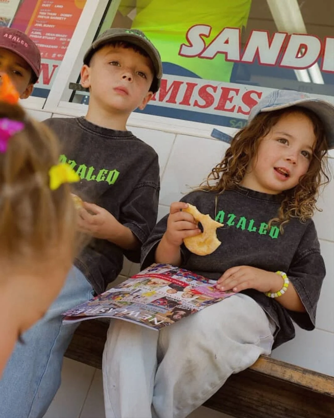 @azaleothelabel Thursday 👀
The coolest new label for the bright mums, bubs and everyone in between. 

Only a sneak peak above but the team are cooking several different items for release day.
Check it out!