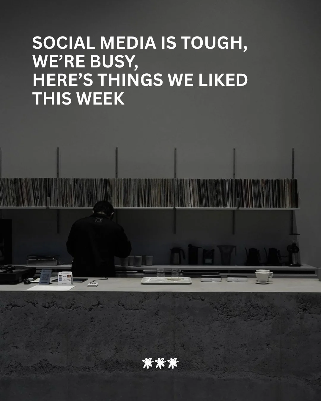 Make tumblr cool again.
*Socials are tough - we&rsquo;re still here