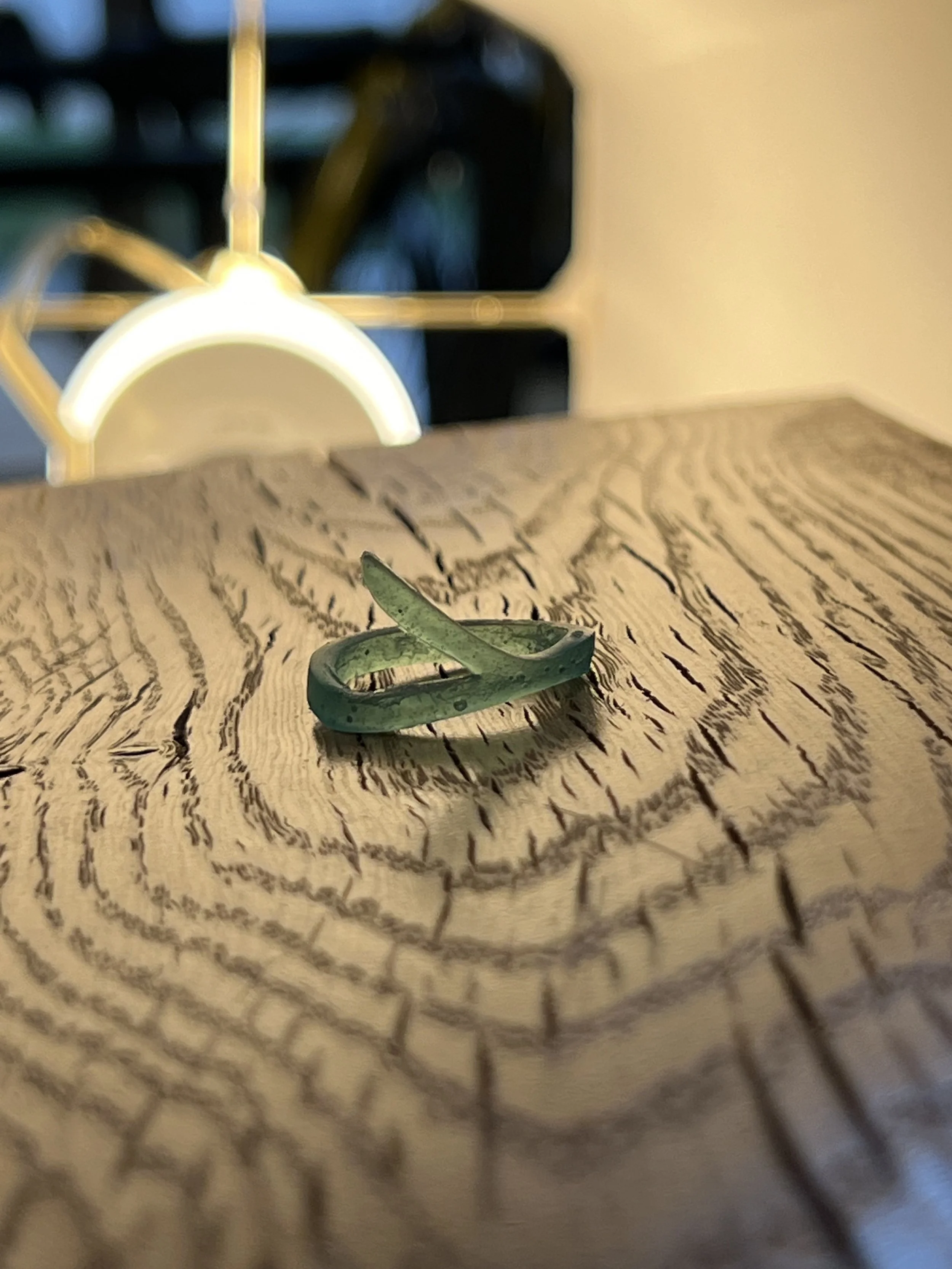 Matte finishing makes the ring translucent