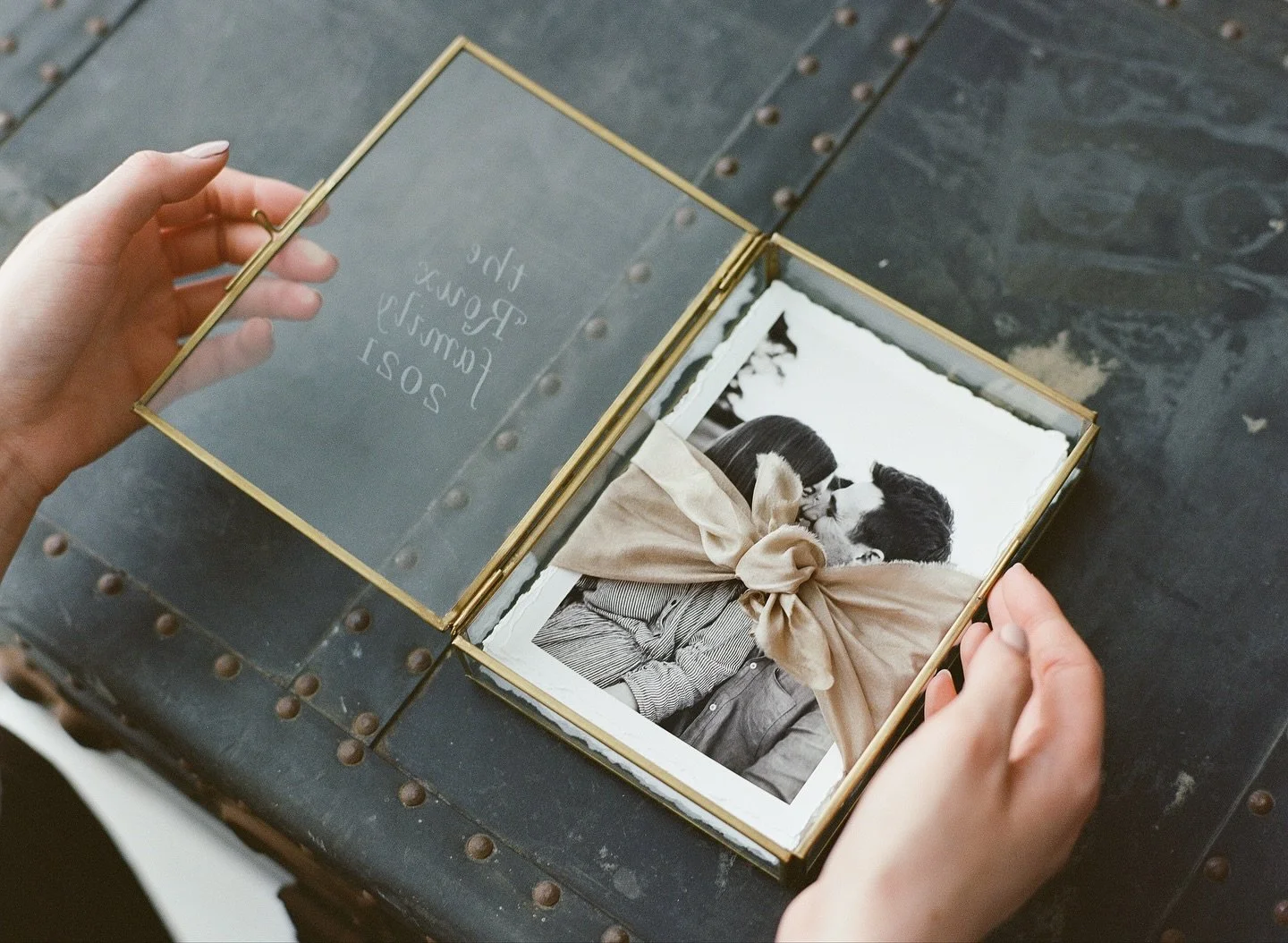 These beautifully handmade brass framed glass boxes convey elegance and feature a sliding lock closure and are a wonderful way to store and display your favourite prints.

If you have an active online gallery with me then you can head to the online s