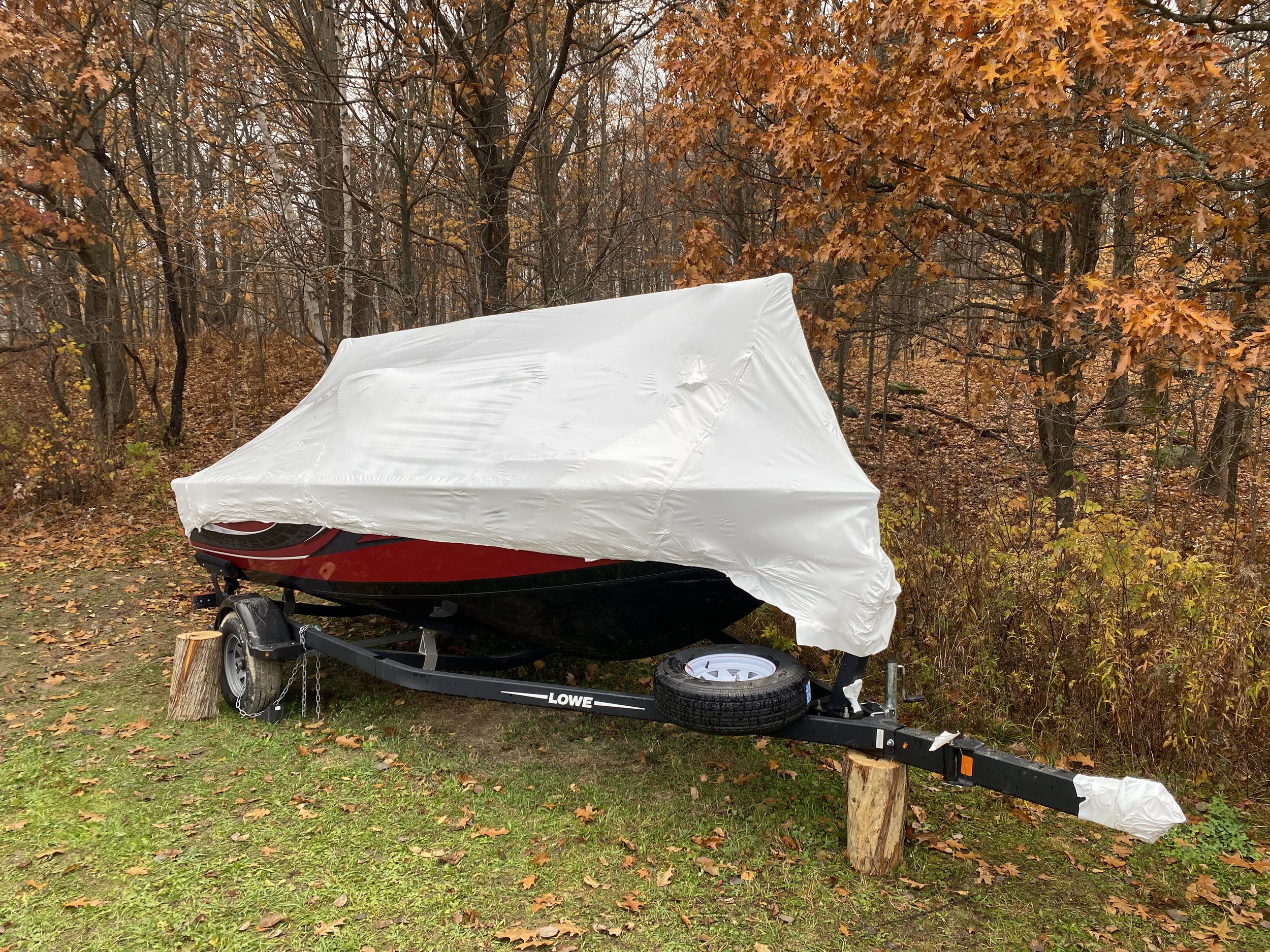 shrink wrap and boat winterization